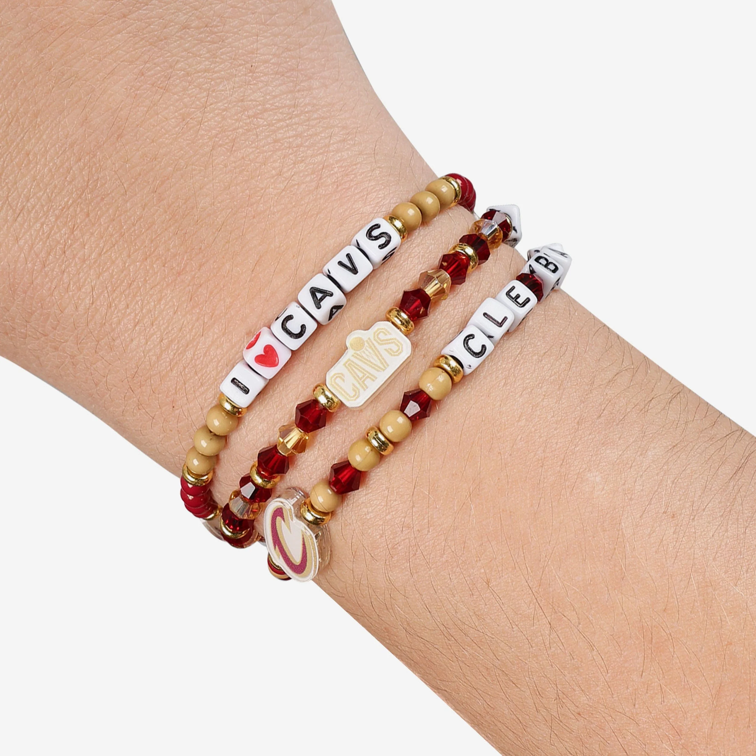 Cleveland Cavaliers 3 Pack Friendship Bracelet - Image 4