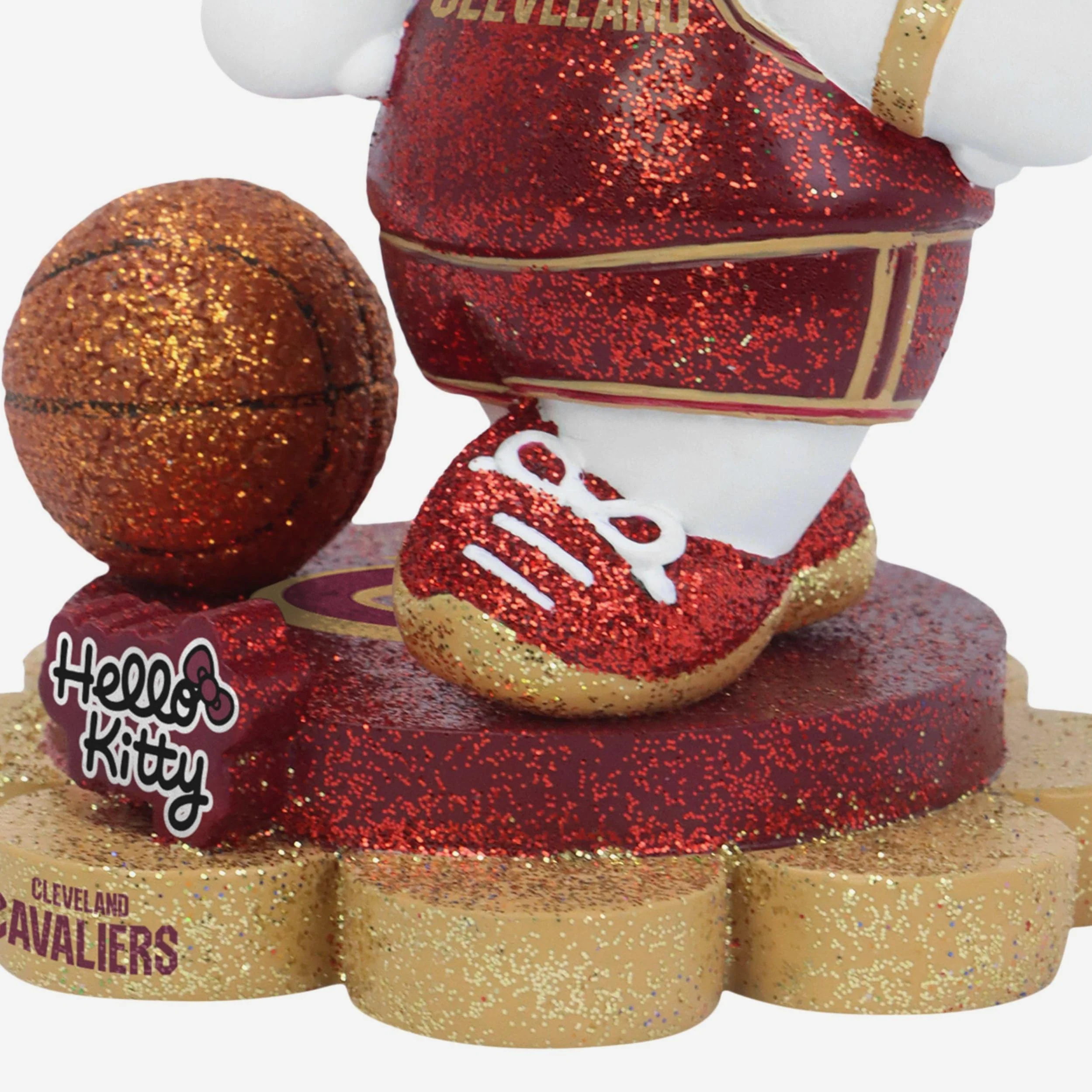 Cleveland Cavaliers Hello Kitty® Glitter Mini Bobblehead - Image 3