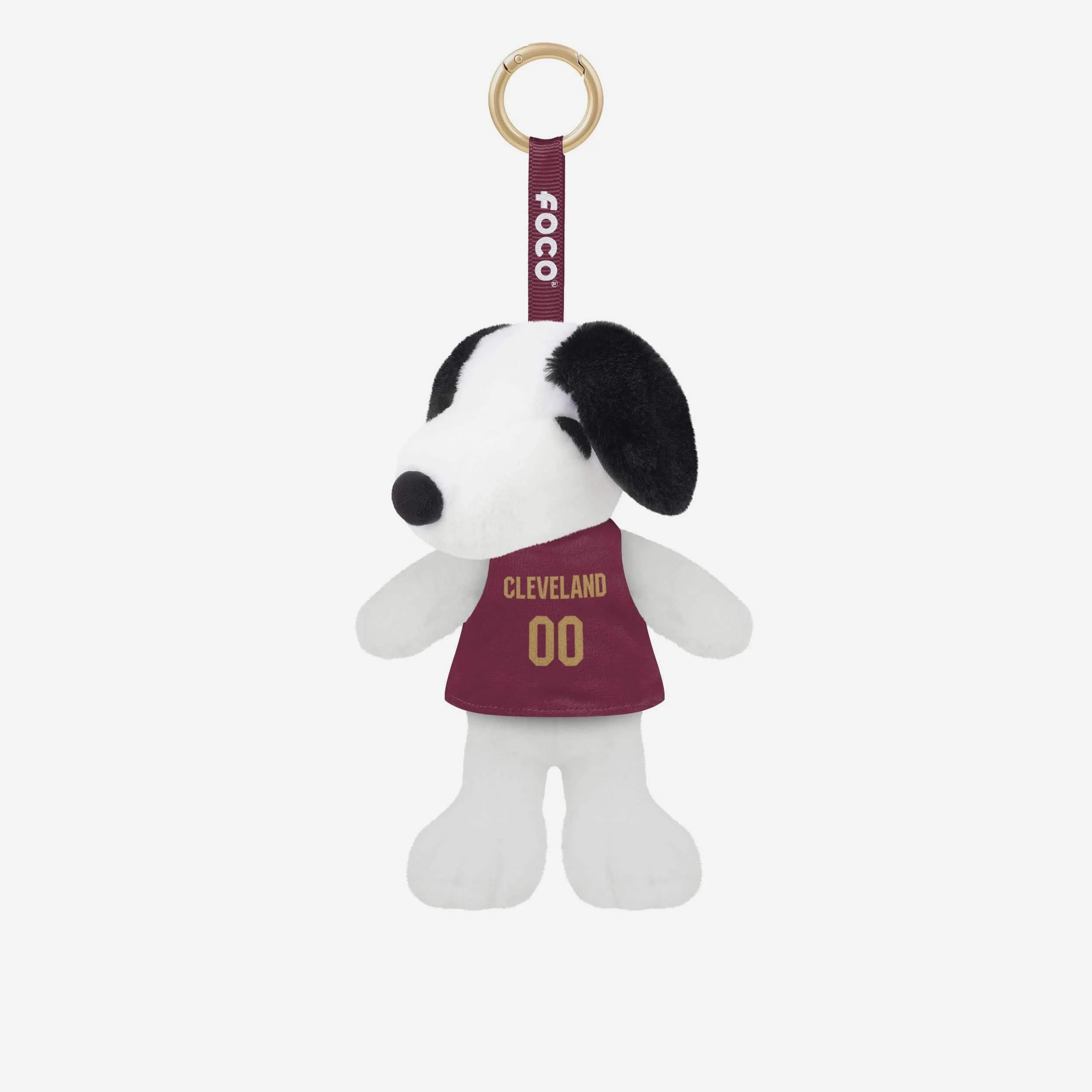 Cleveland Cavaliers Plush Snoopy Peanuts Bag Charm Keychain