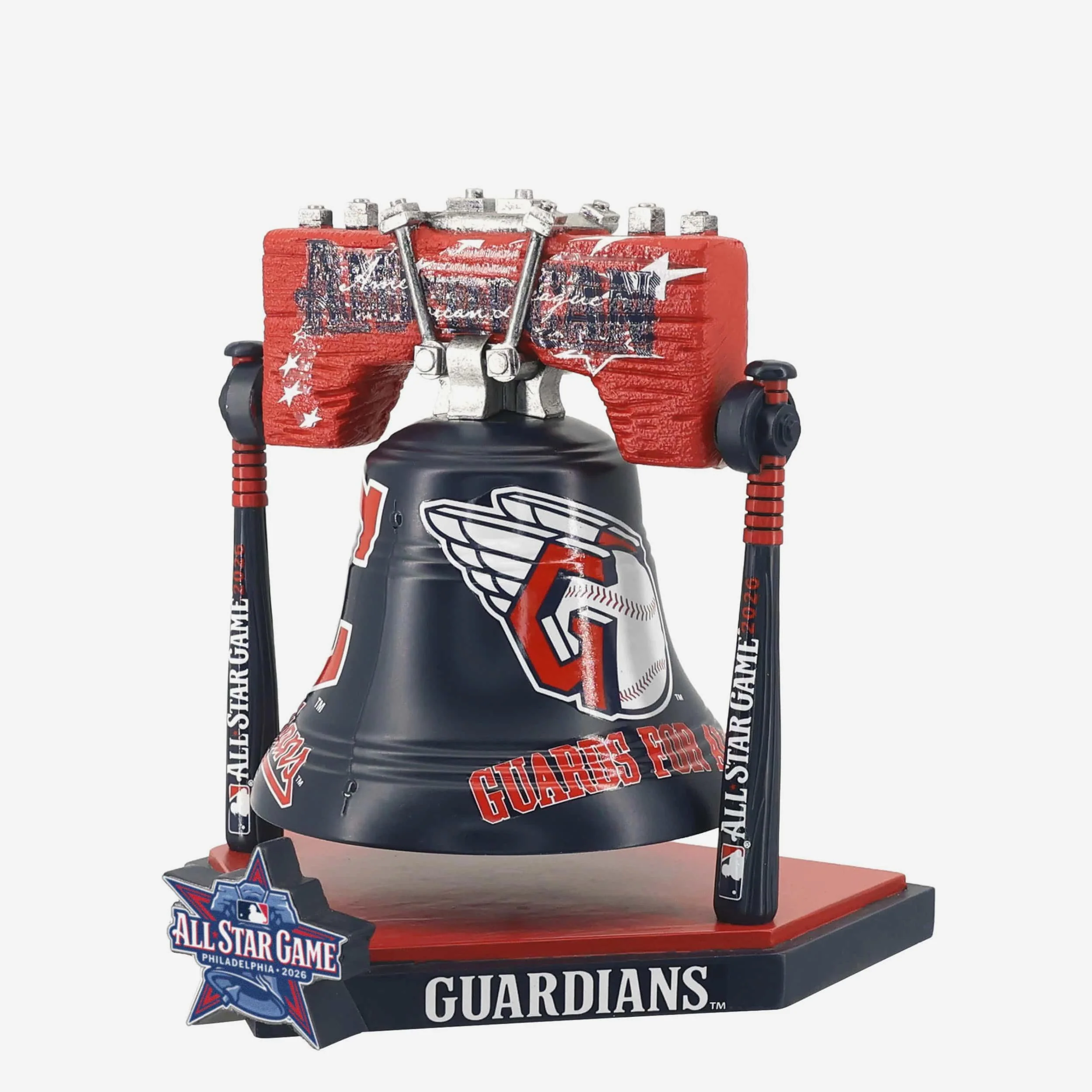 Cleveland Guardians 2026 MLB All Star Liberty Bell Figurine - Image 3