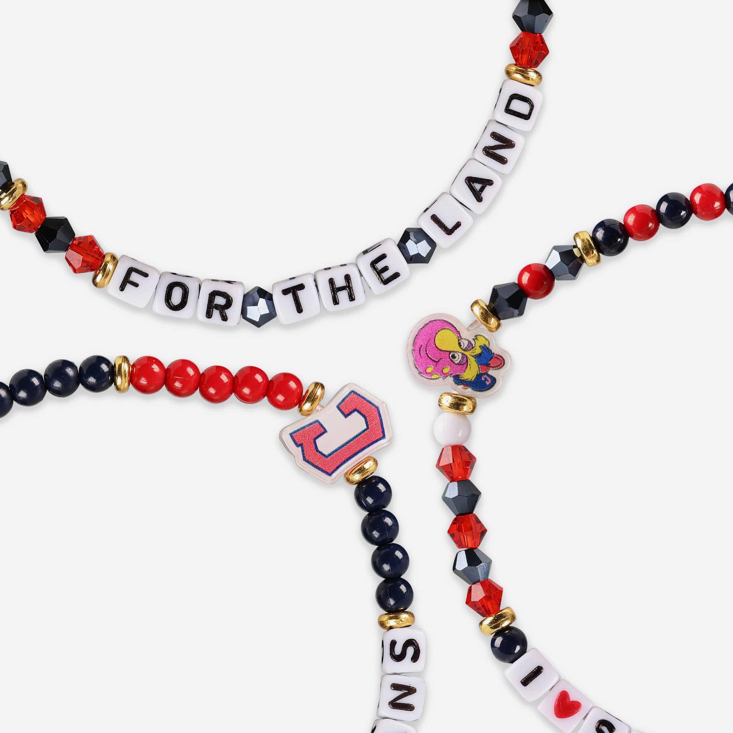 Cleveland Guardians 3 Pack Friendship Bracelet - Image 2
