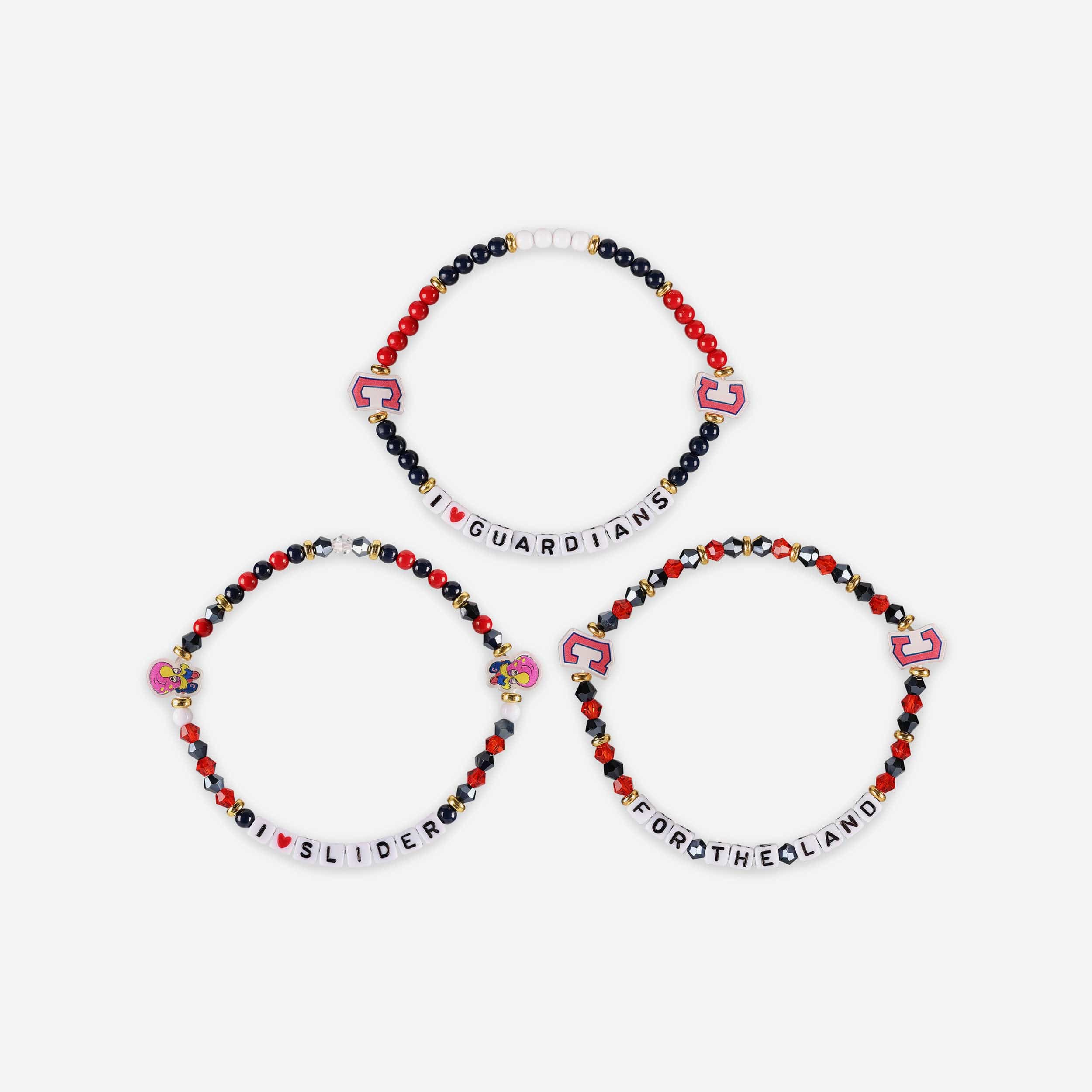 Cleveland Guardians 3 Pack Friendship Bracelet - Image 3