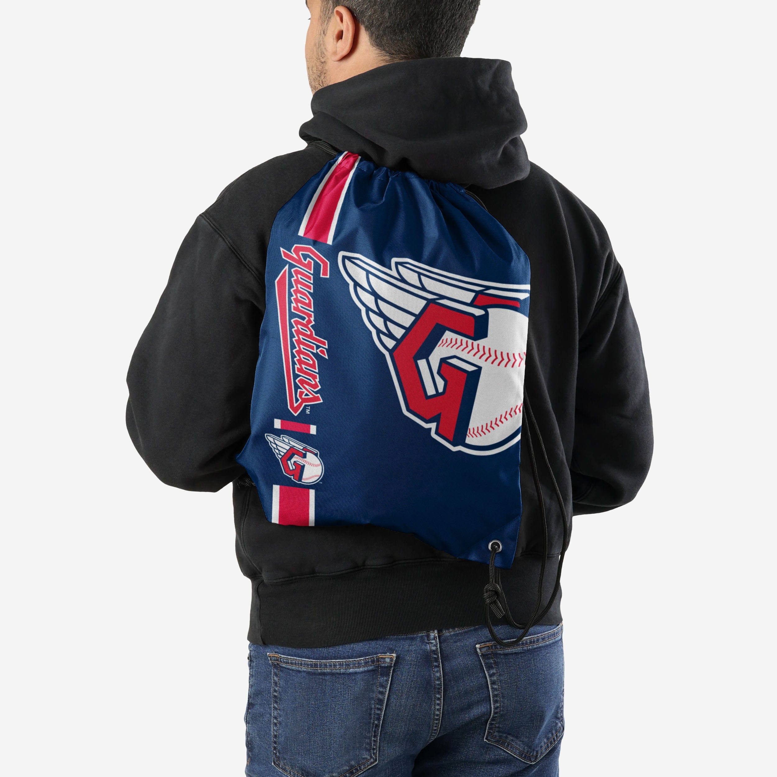 Cleveland Guardians Big Logo Drawstring Backpack - Image 2