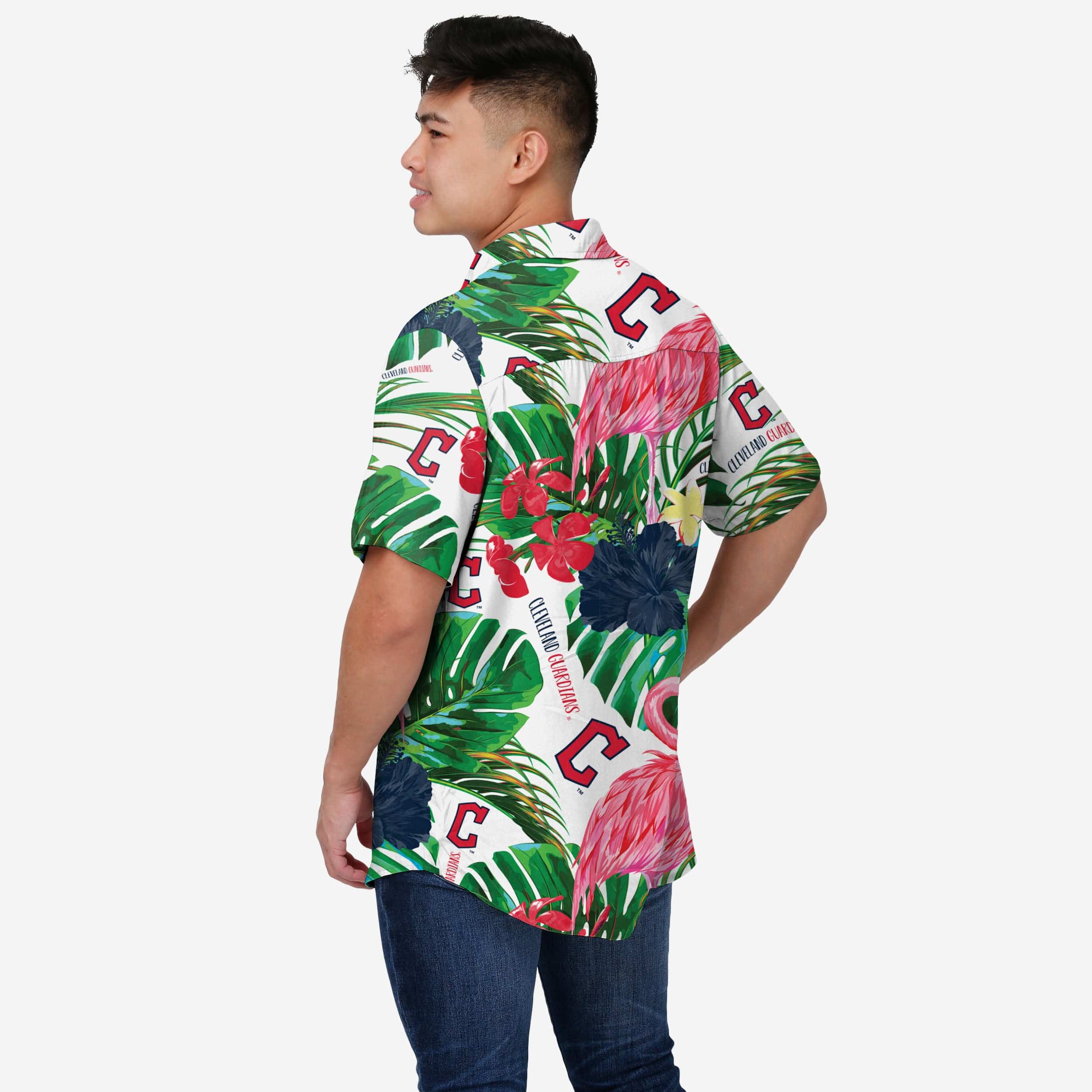 Cleveland Guardians Flamingo Button Up Shirt - Image 2