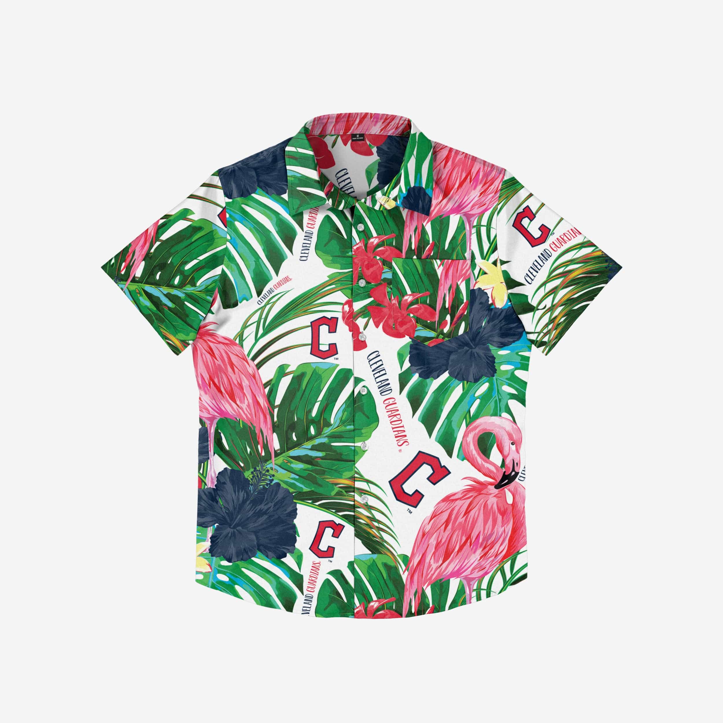 Cleveland Guardians Flamingo Button Up Shirt - Image 3