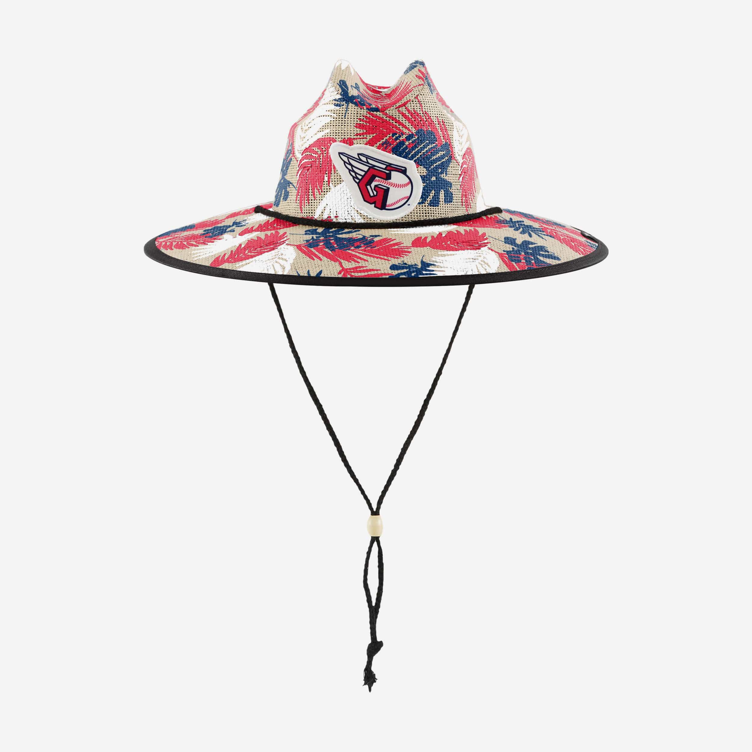 Cleveland Guardians Floral Printed Straw Hat - Image 3