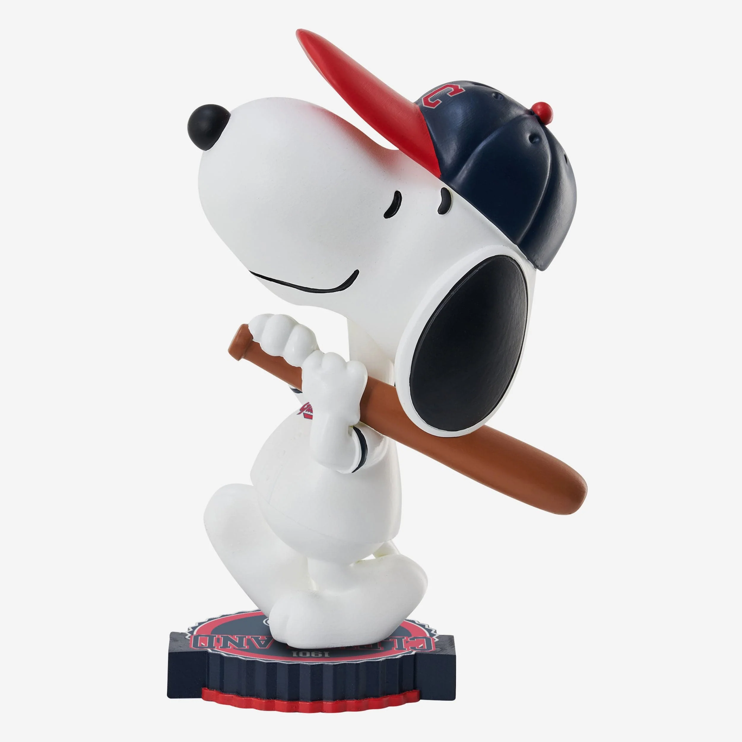 Cleveland Guardians Snoopy Peanuts Bighead Bobblehead - Image 5