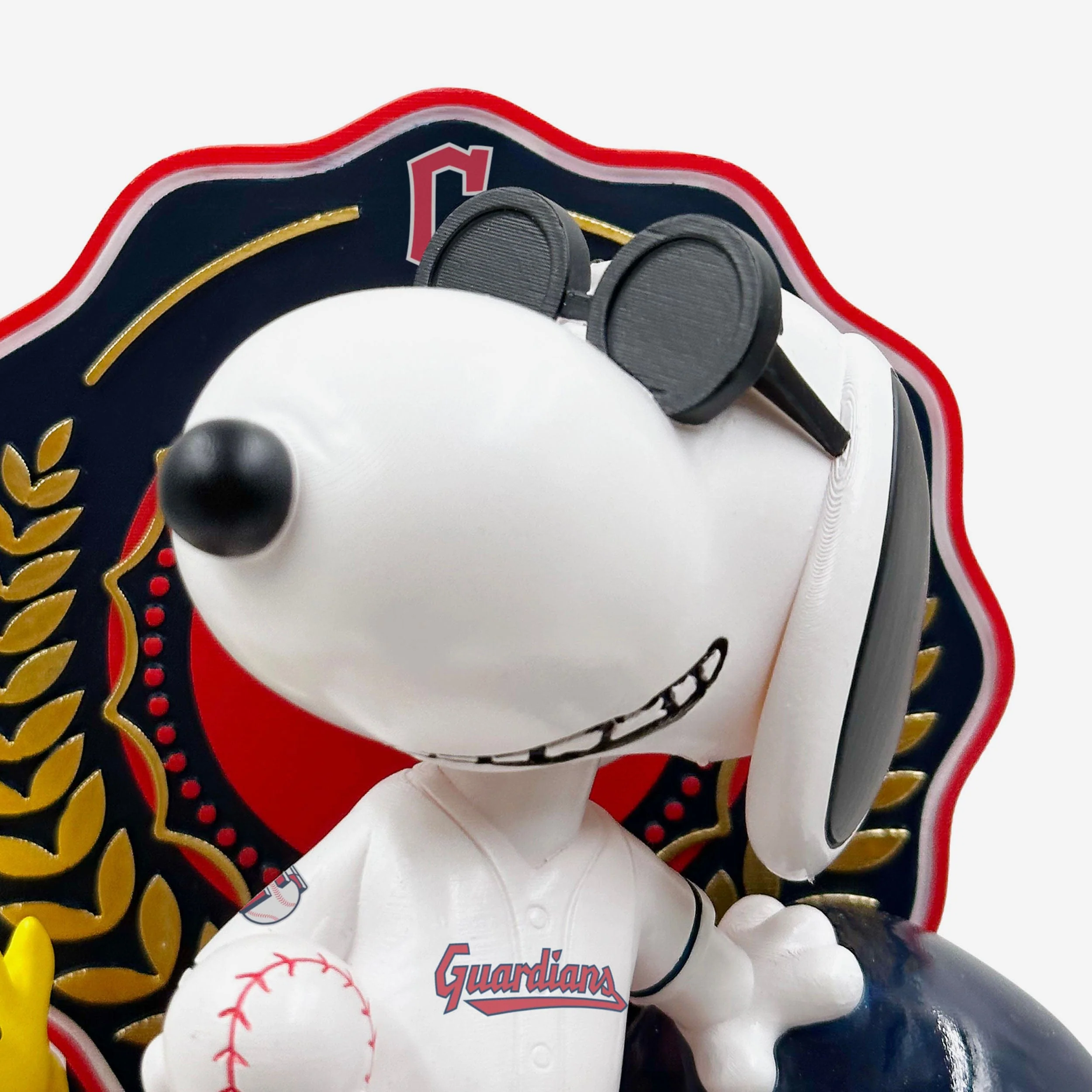 Cleveland Guardians Snoopy & Woodstock Joe Cool Peanuts Dual Bobblehead - Image 2