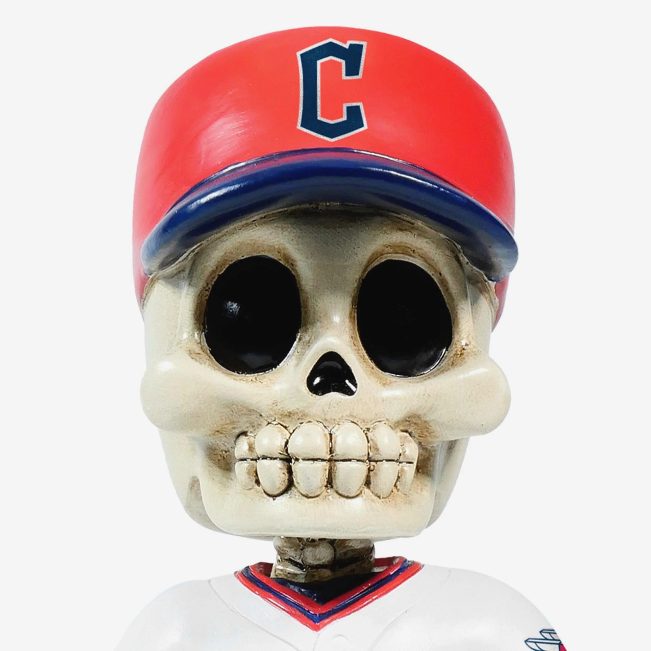 Cleveland Guardians Team Skull Mini Bobblehead - Image 2