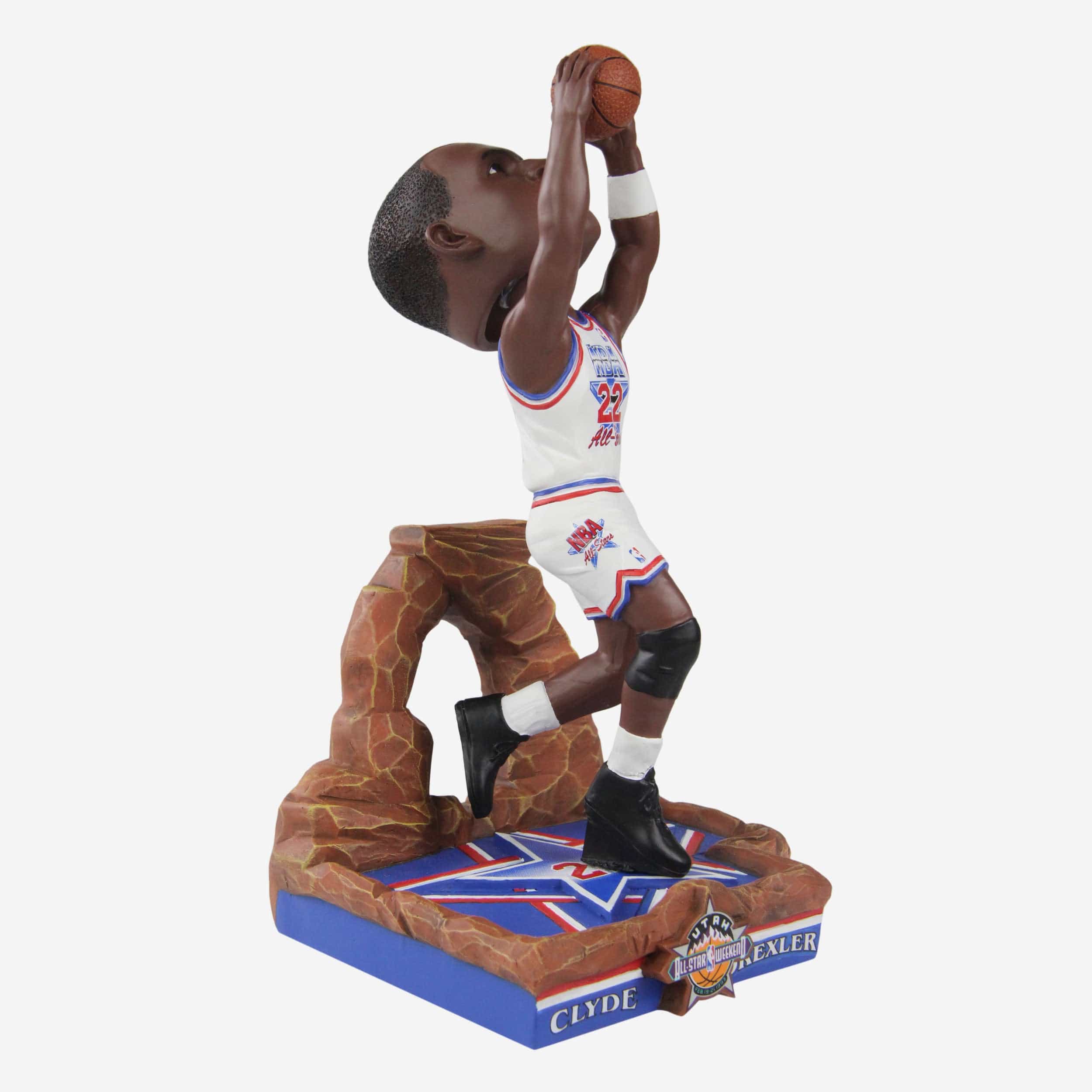 Clyde Drexler Portland Trail Blazers 1993 NBA All-Star Game Bobblehead - Image 4