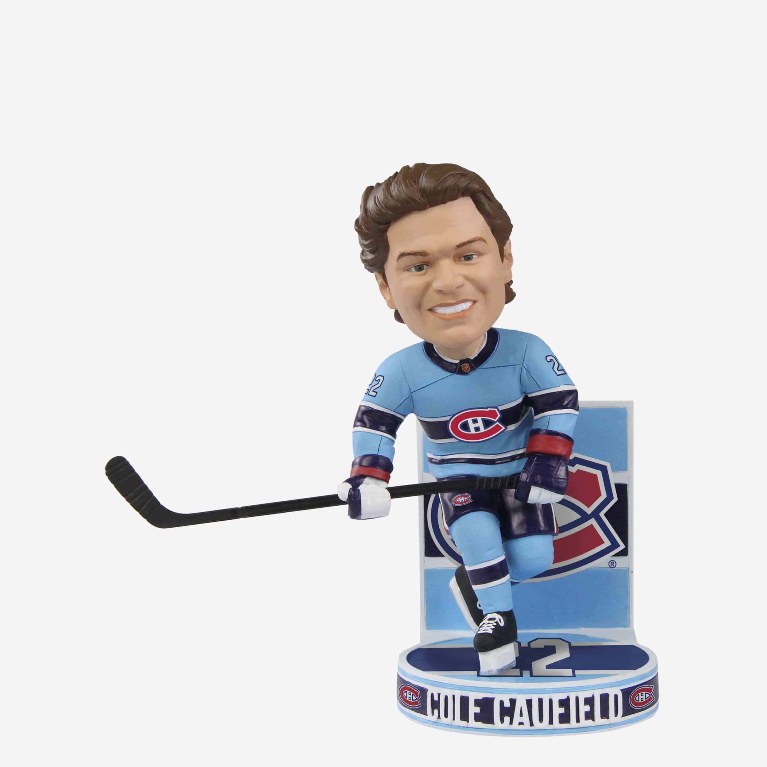 Cole Caufield Montreal Canadiens Reverse Retro Jersey Bobblehead