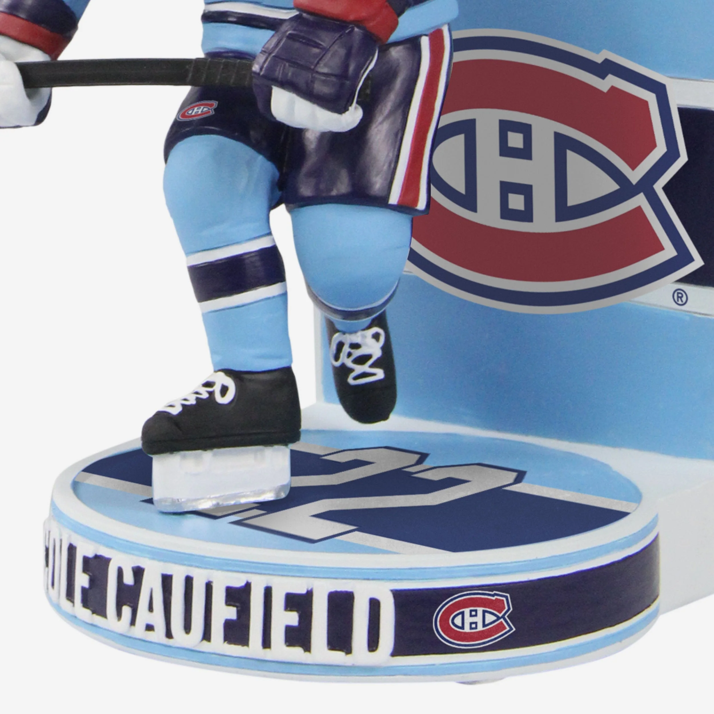 Cole Caufield Montreal Canadiens Reverse Retro Jersey Bobblehead - Image 3