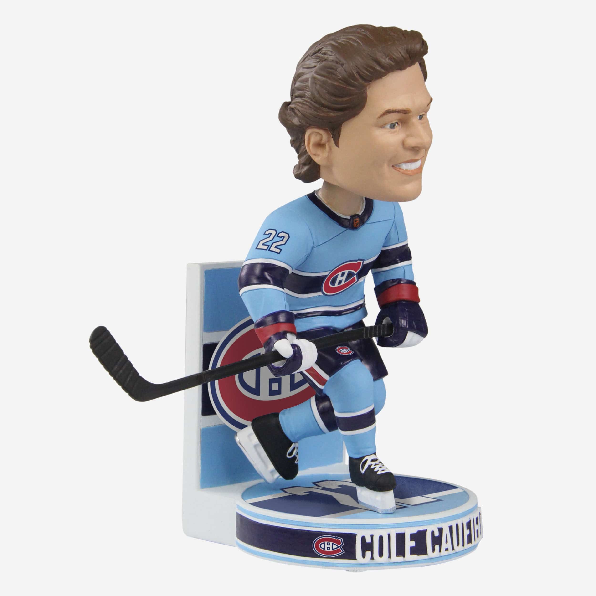 Cole Caufield Montreal Canadiens Reverse Retro Jersey Bobblehead - Image 4