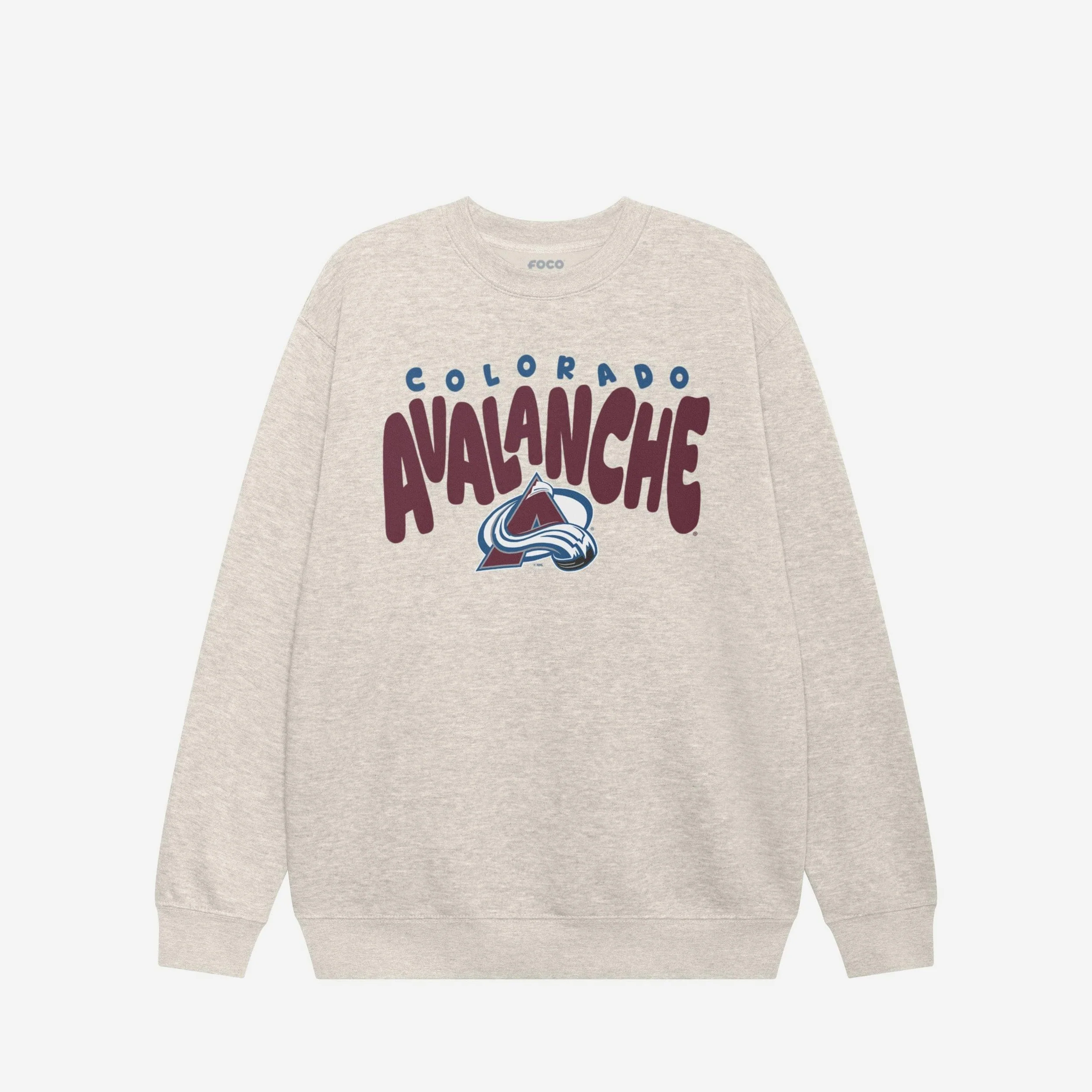 Colorado Avalanche Bubble Crew Neck Sweatshirt