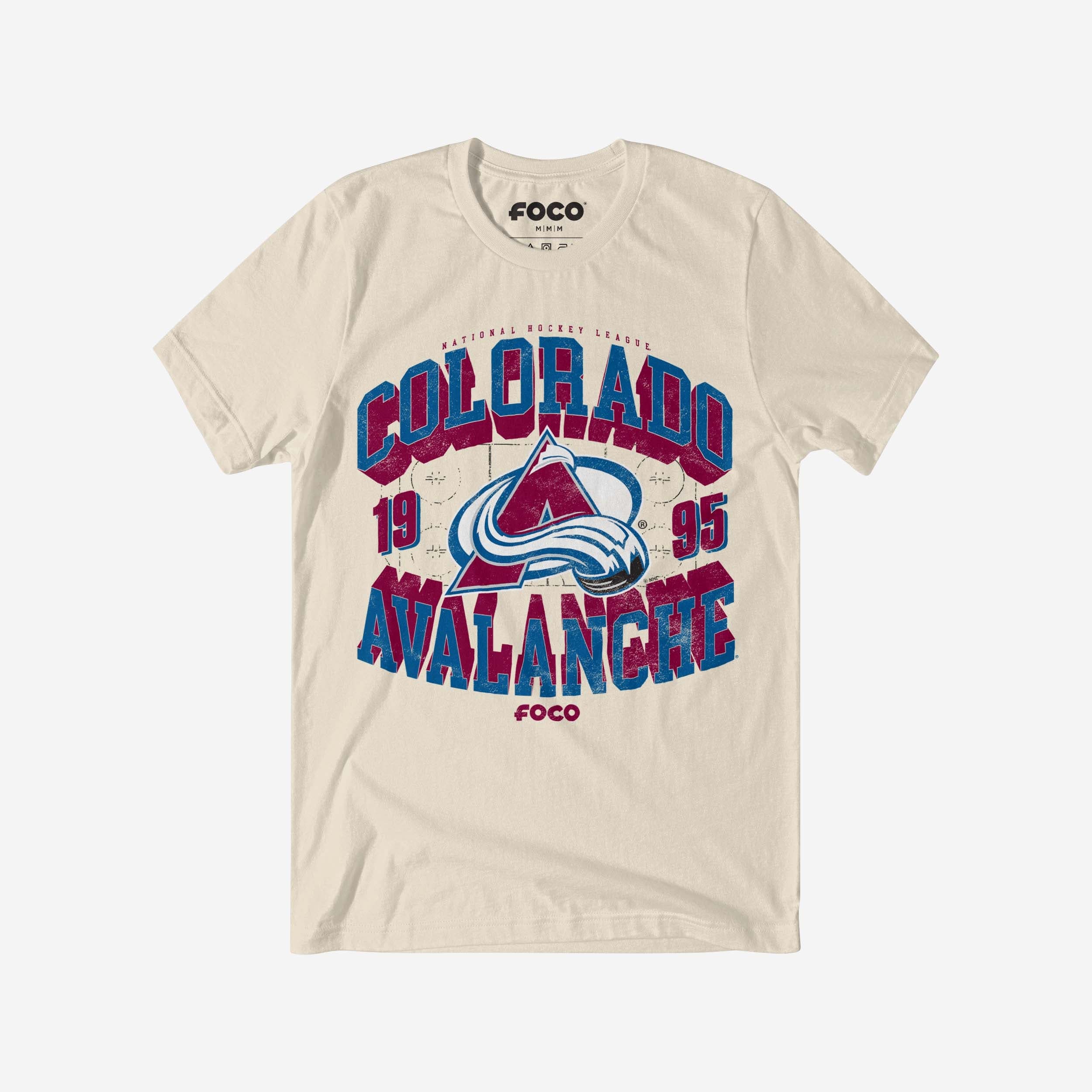 Colorado Avalanche Rink Arched Wordmark T-Shirt