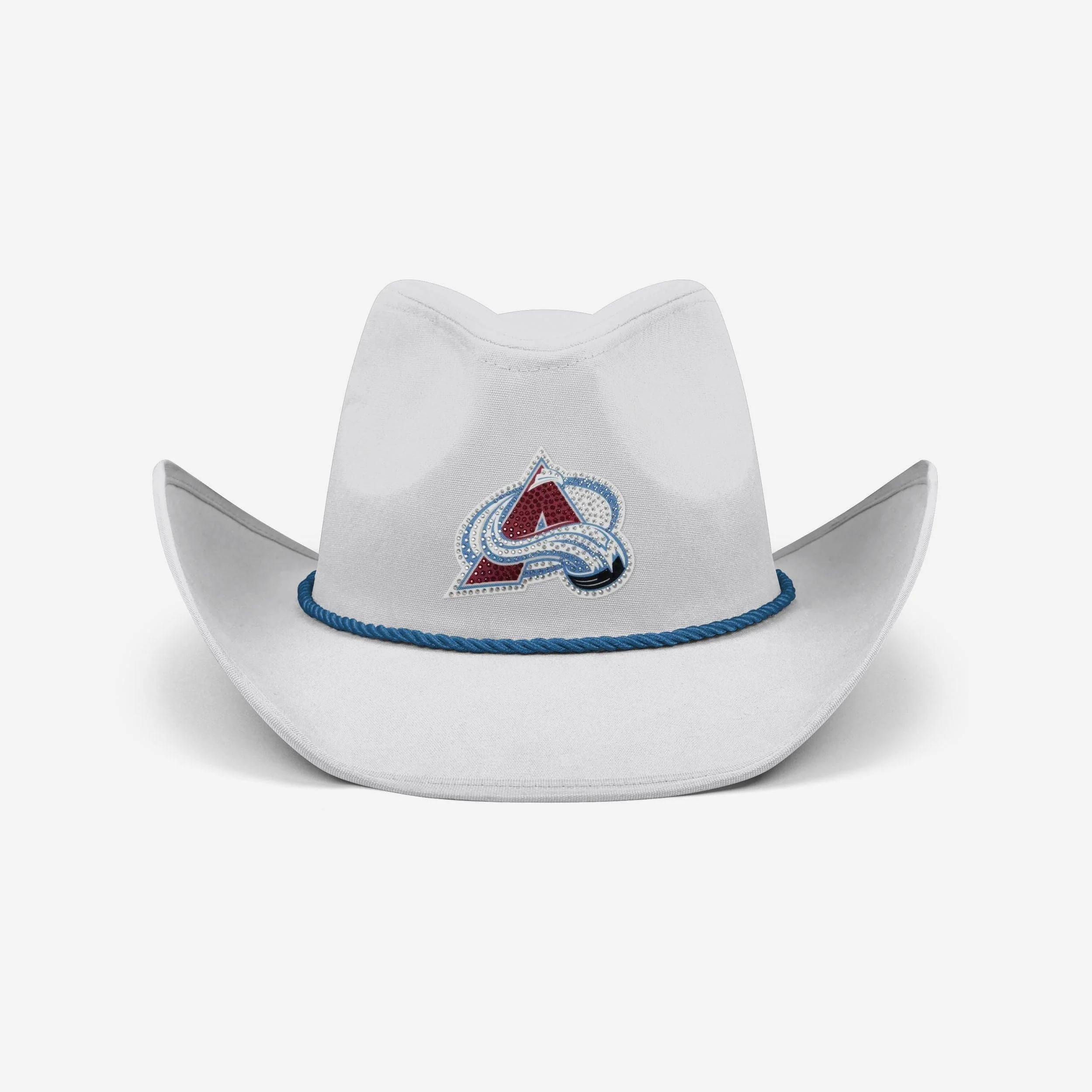 Colorado Avalanche White Rhinestone Logo Cowboy Hat - Image 3