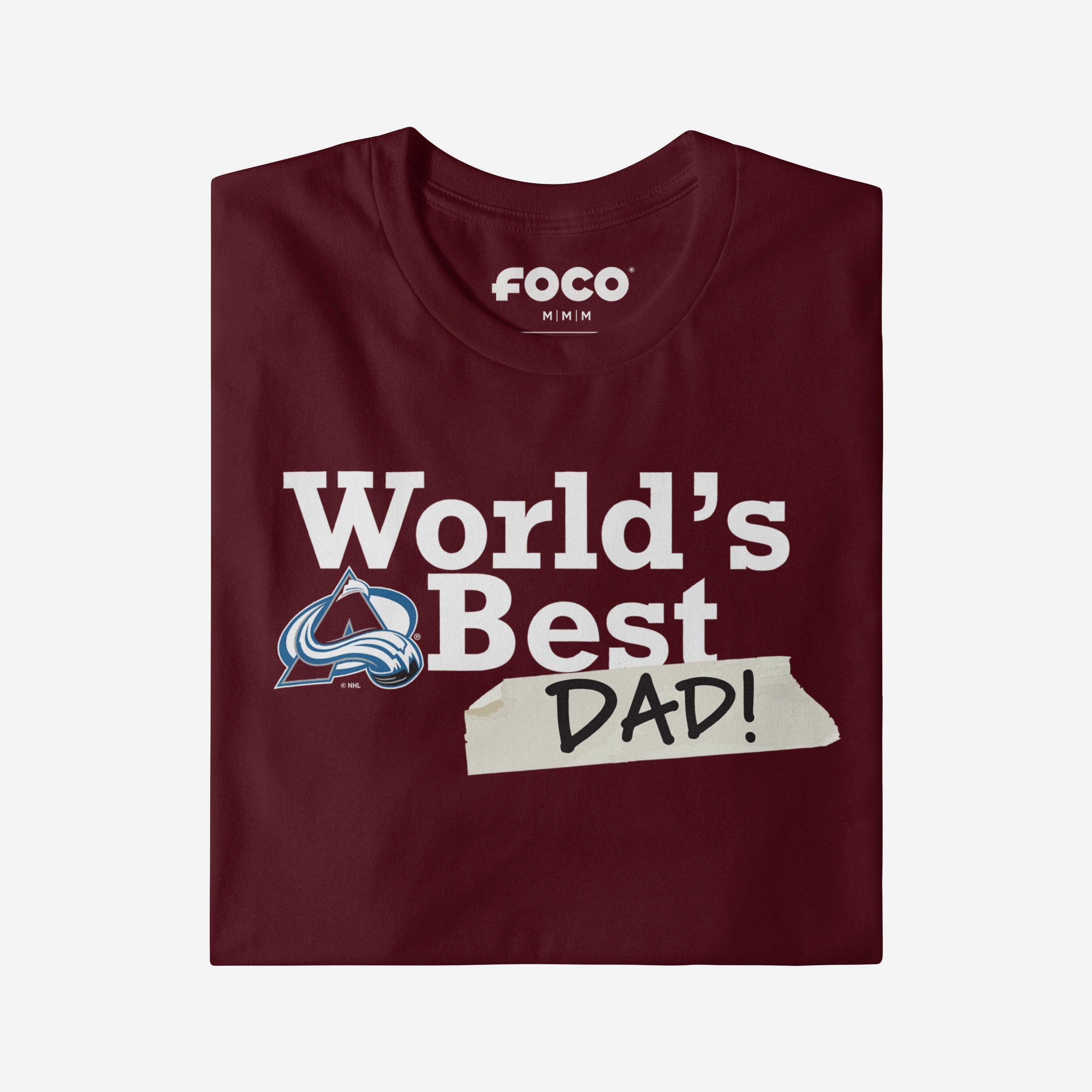 Colorado Avalanche World's Best Dad T-Shirt - Image 3