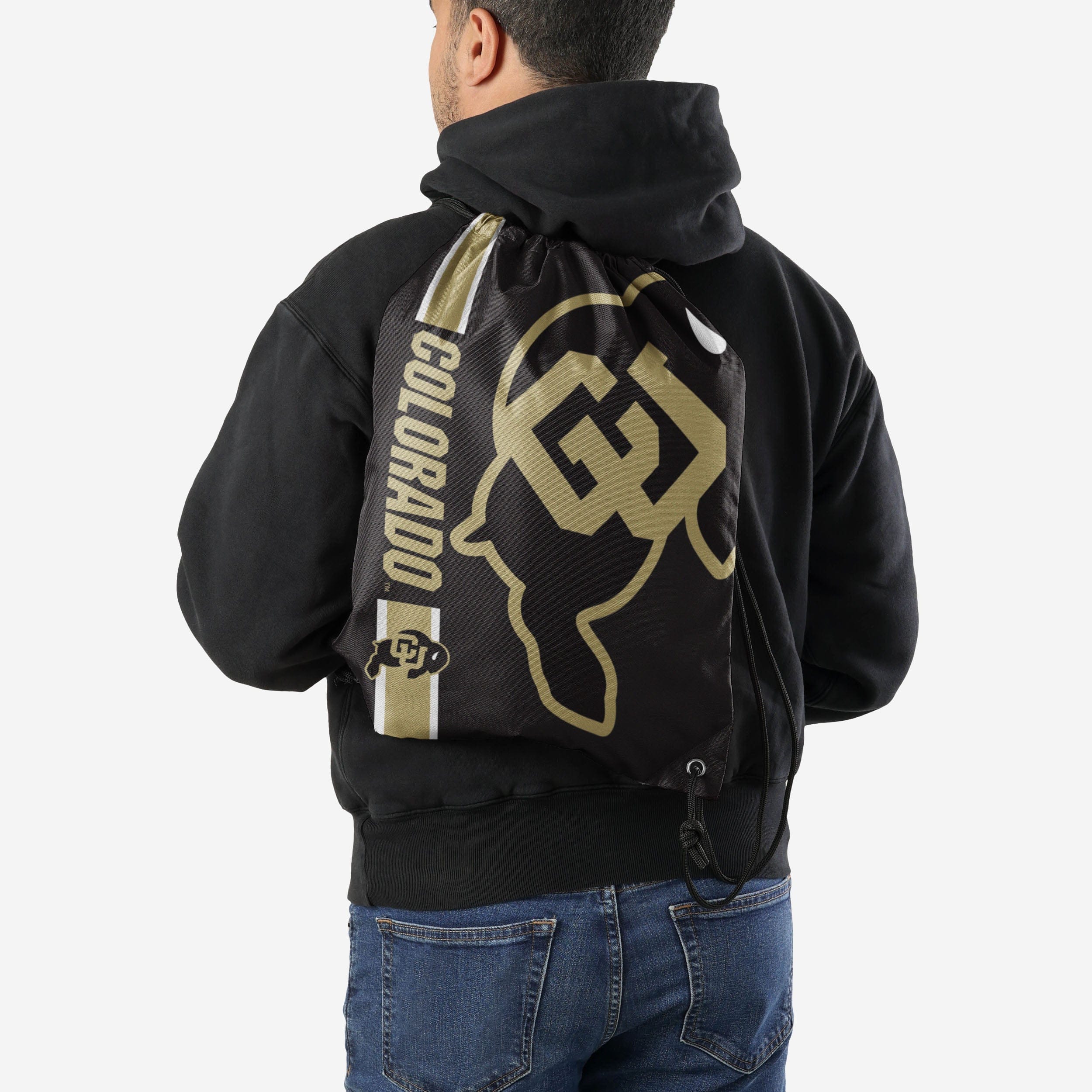 Colorado Buffaloes Big Logo Drawstring Backpack - Image 2