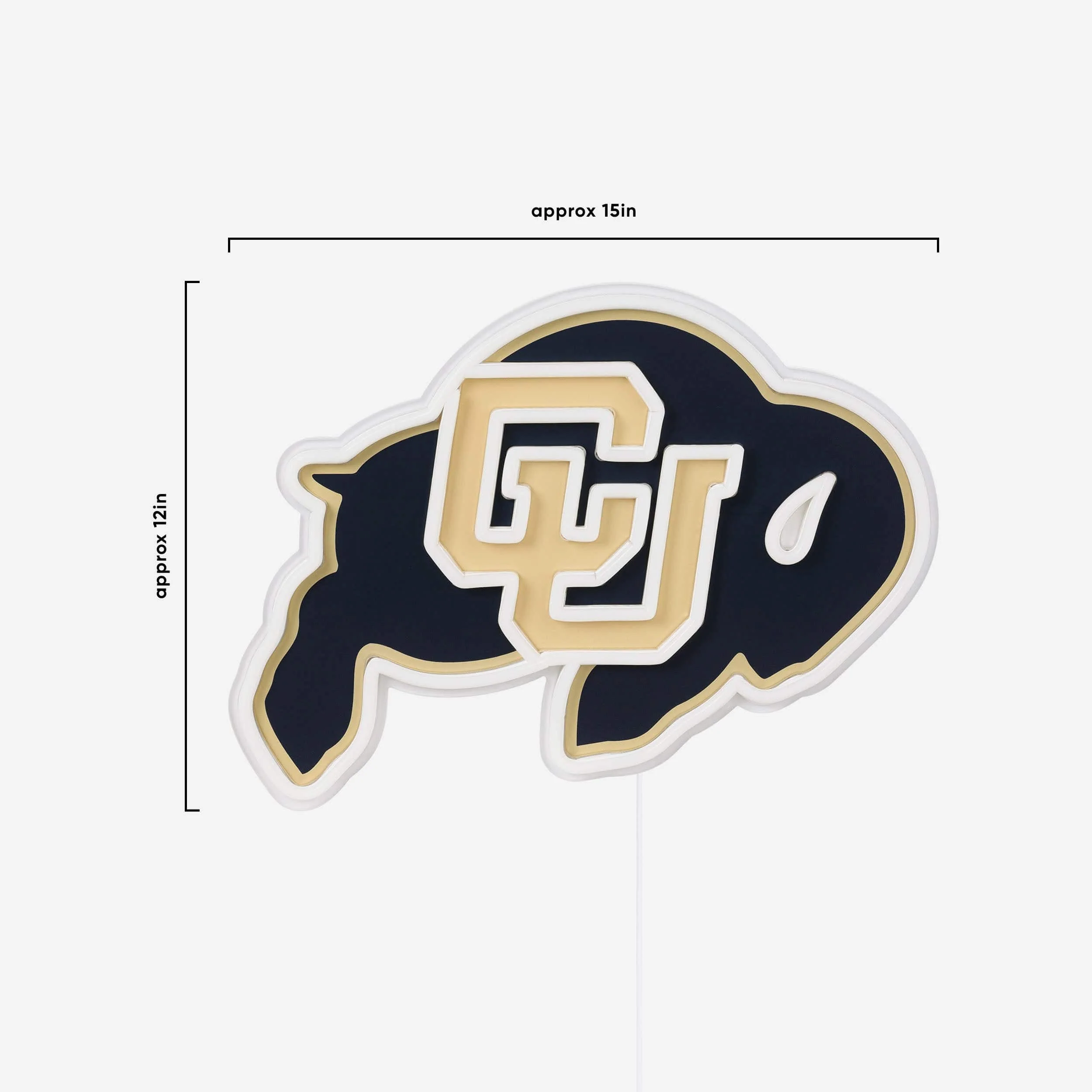 Colorado Buffaloes LED Neon Light Up Team Logo Sign - Image 5