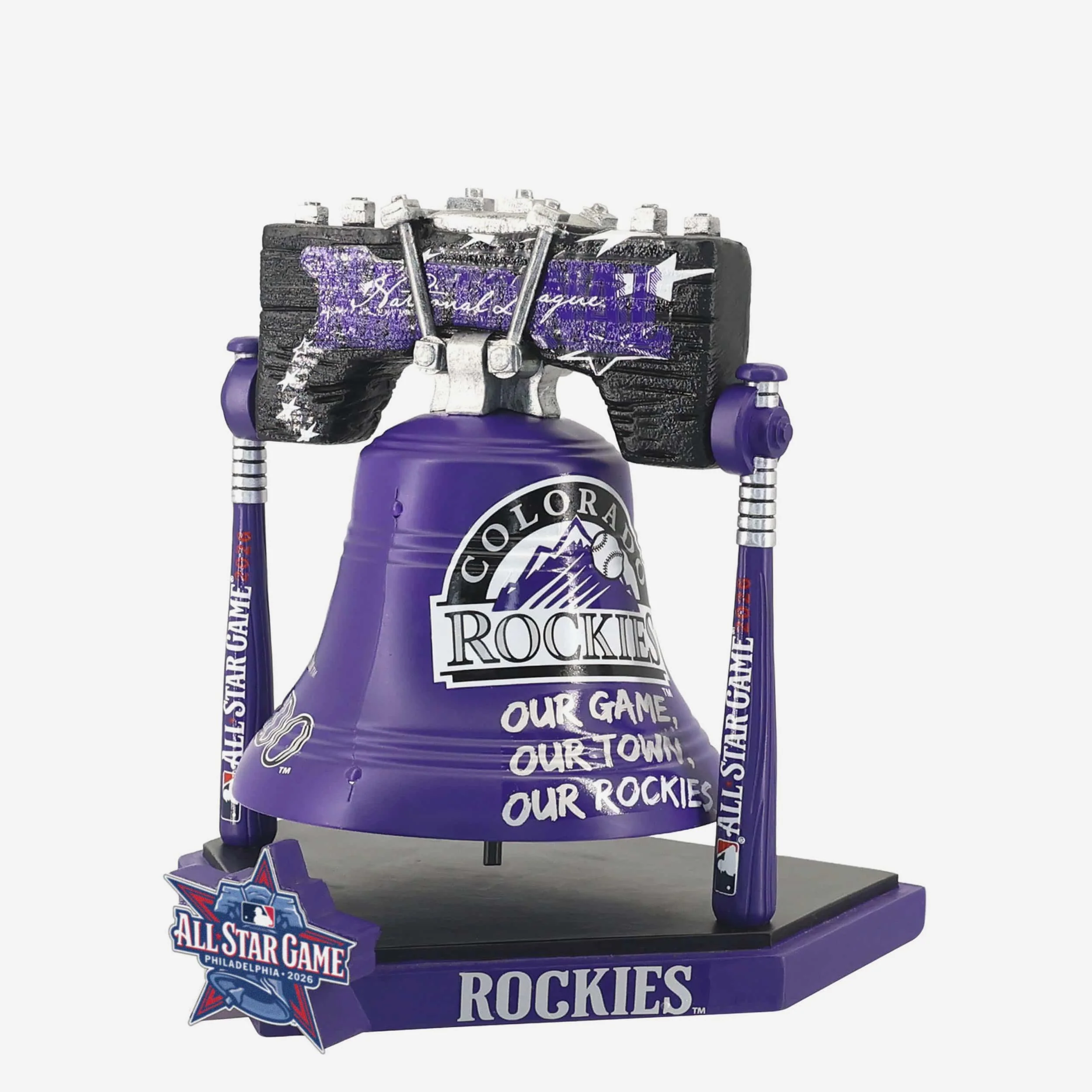 Colorado Rockies 2026 MLB All Star Liberty Bell Figurine - Image 3