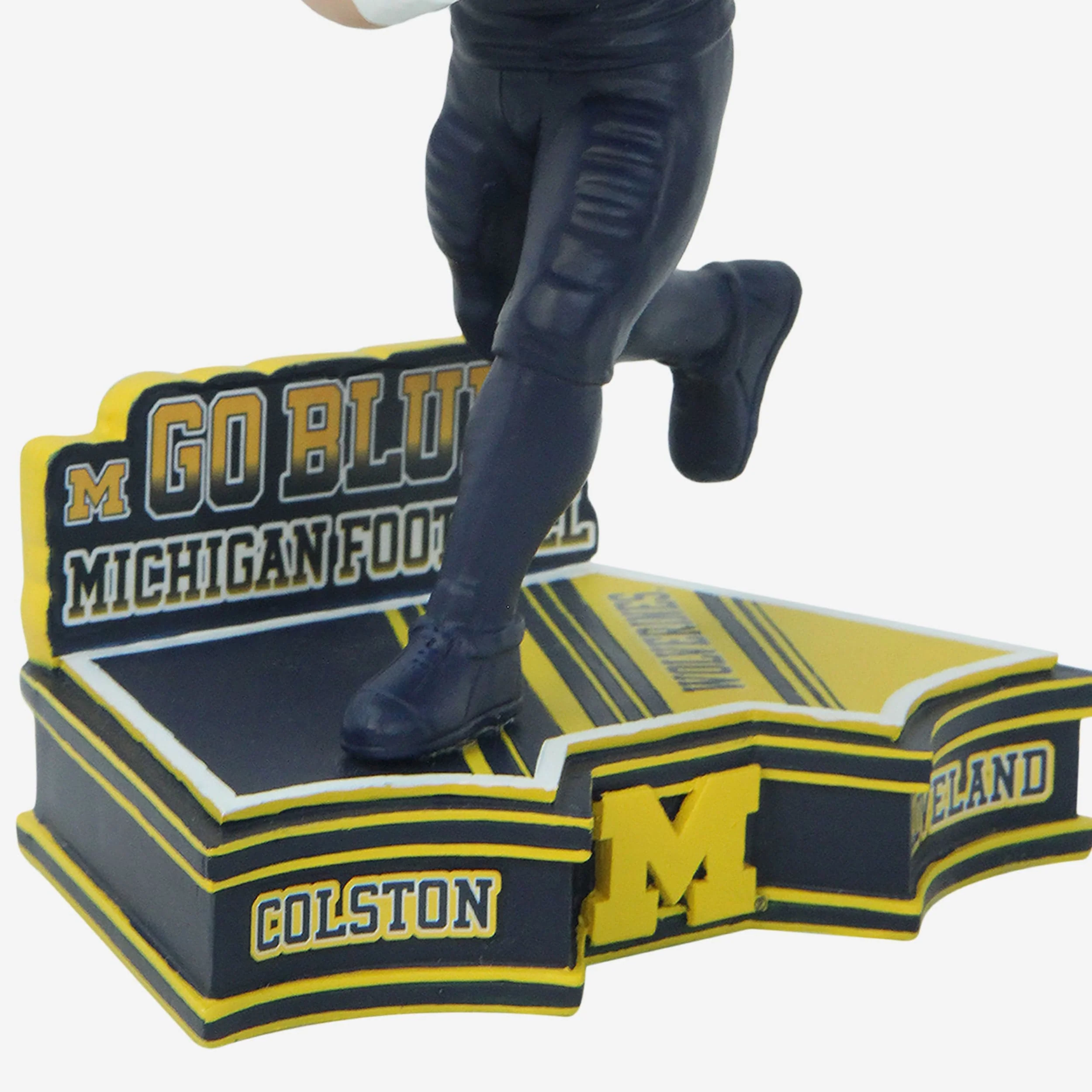 Colston Loveland Michigan Wolverines 2023 Football Blue Uniform Student Athlete Bobblehead - Image 3