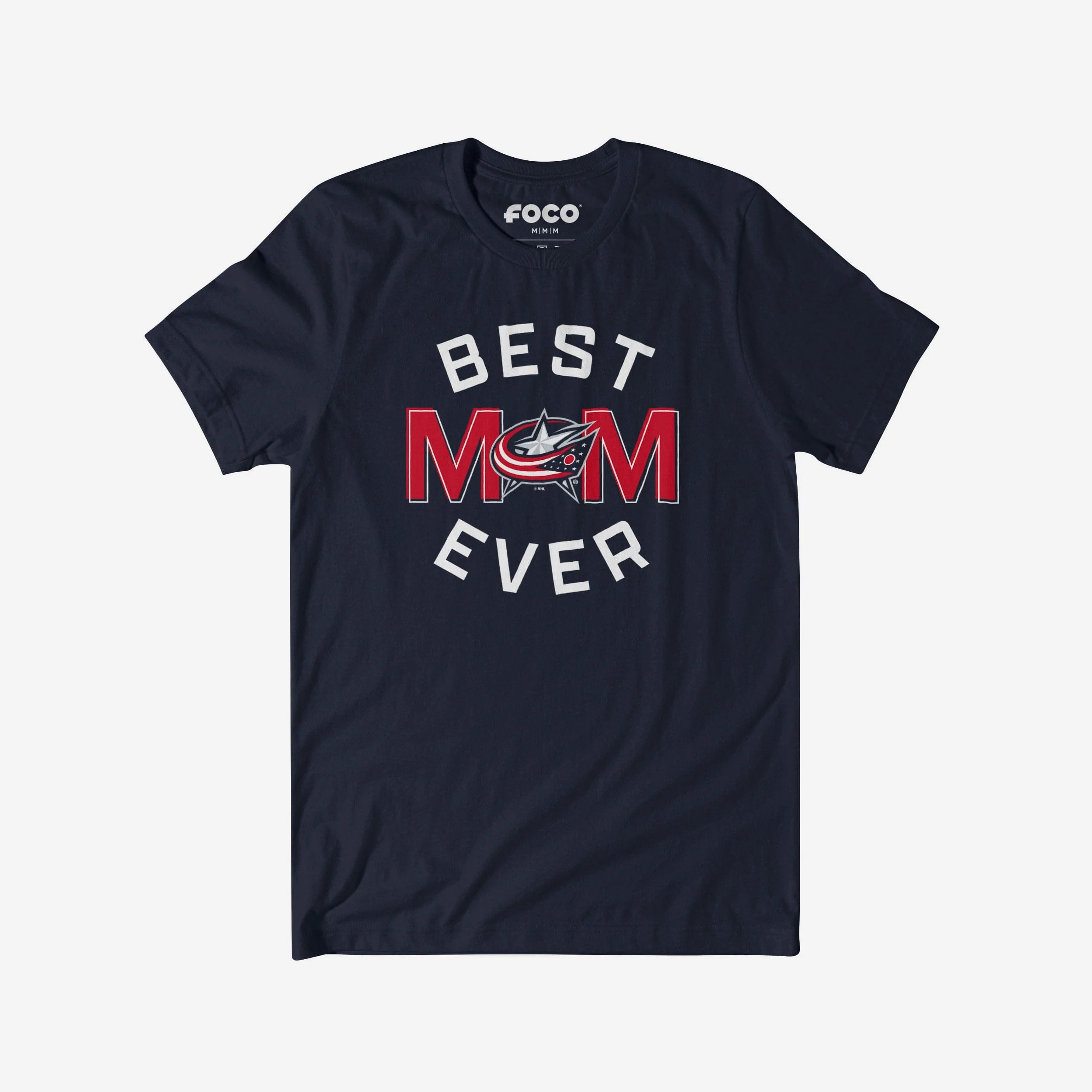 Columbus Blue Jackets Best Mom Ever Arched T-Shirt