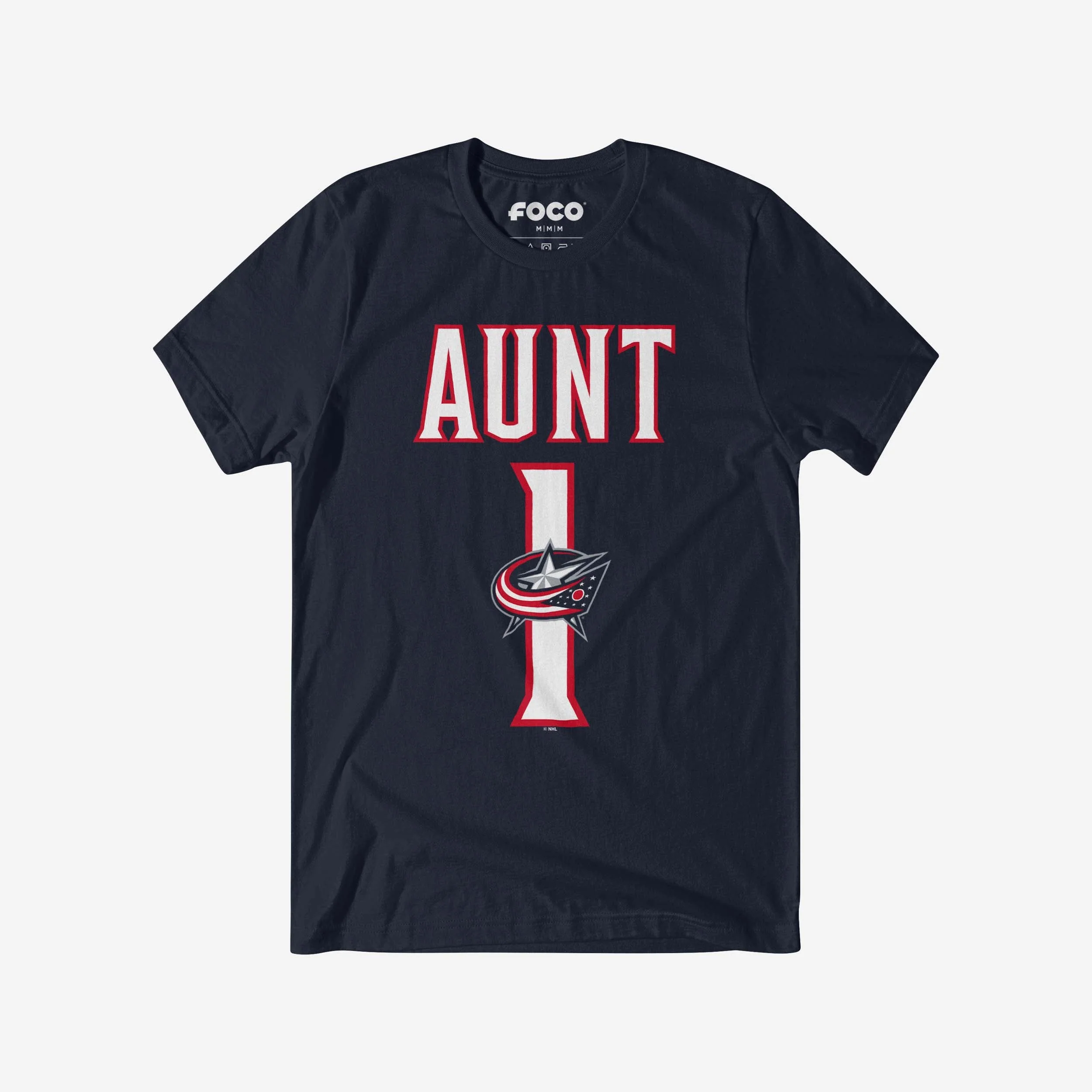 Columbus Blue Jackets Number 1 Aunt T-Shirt