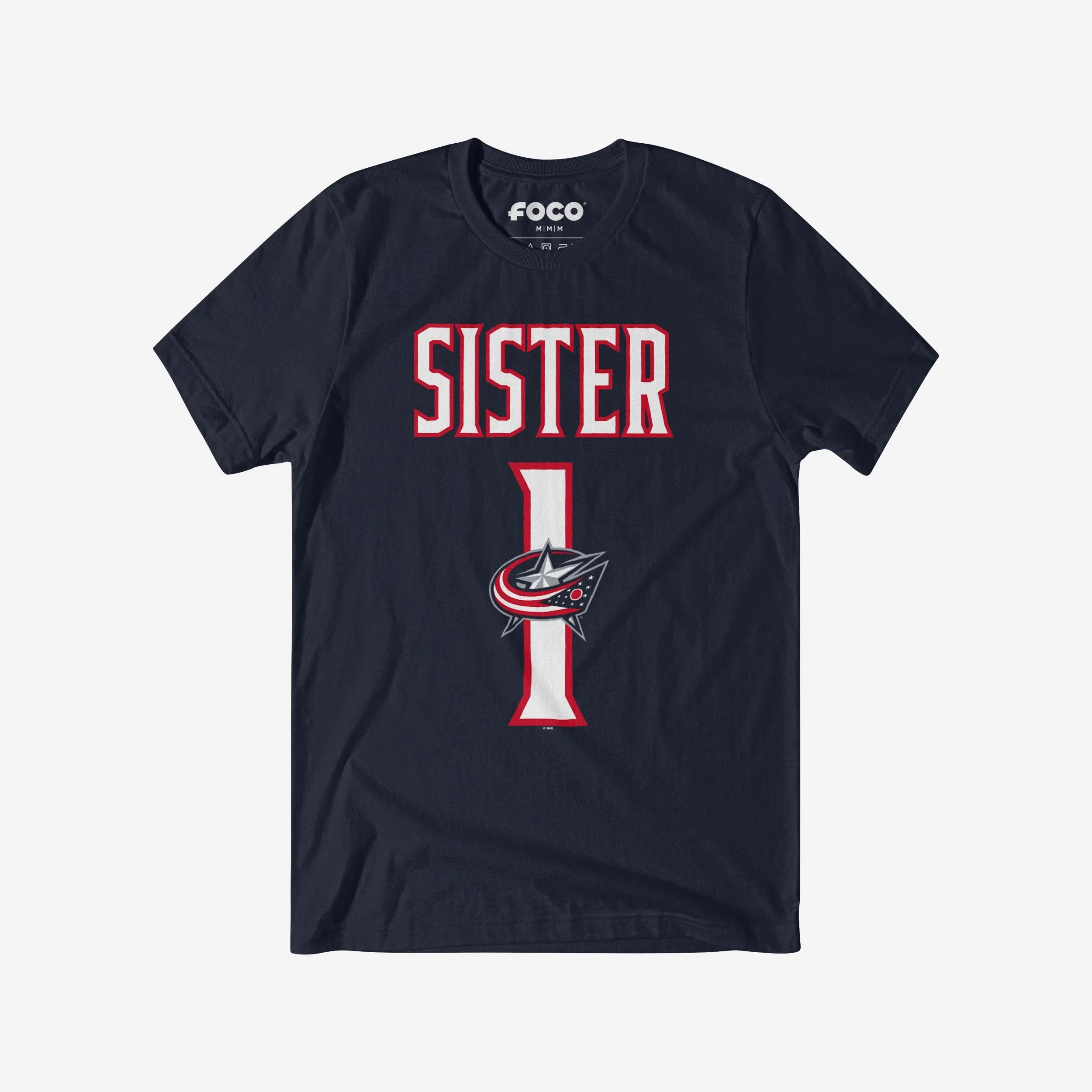 Columbus Blue Jackets Number 1 Sister T-Shirt