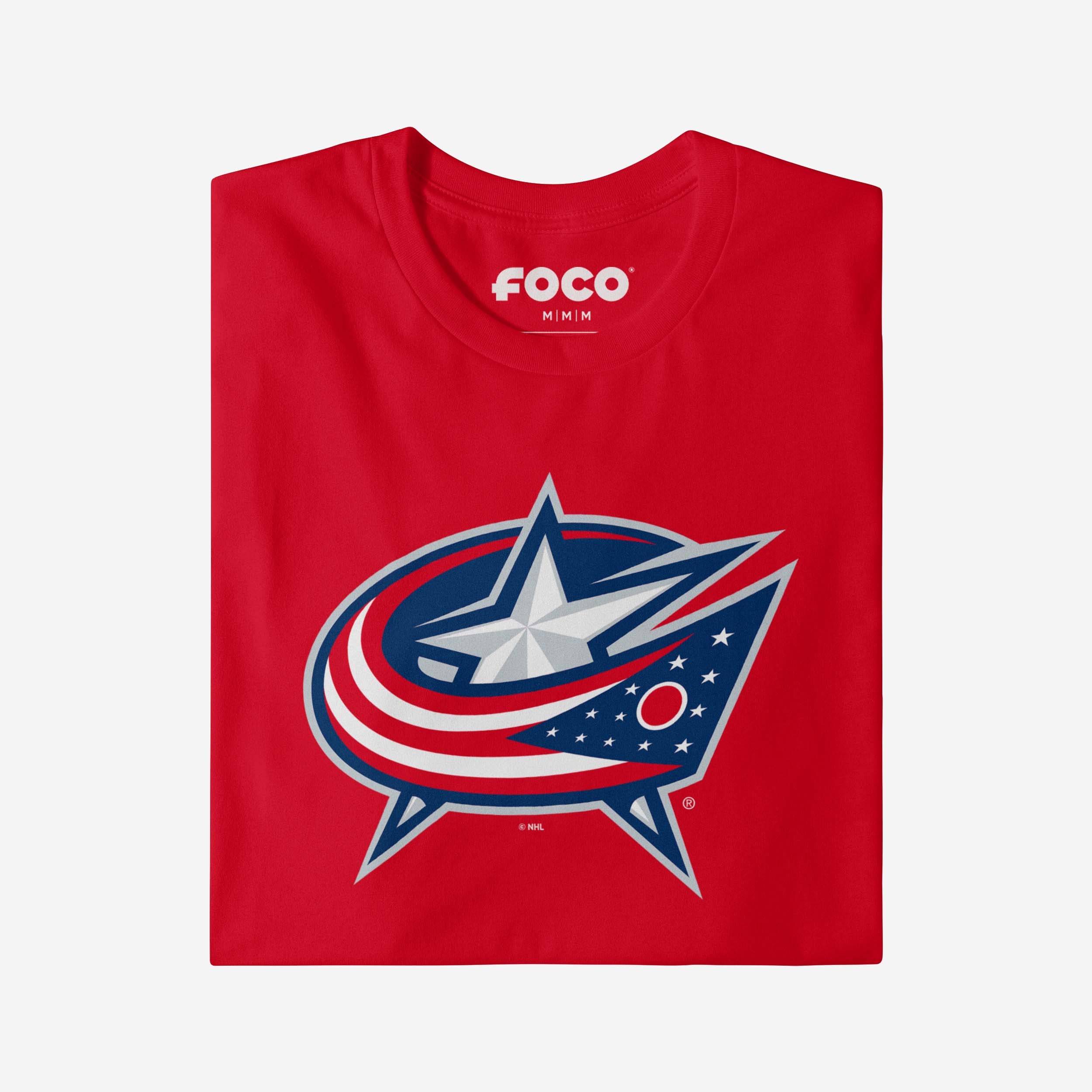 Columbus Blue Jackets Primary Logo T-Shirt - Image 15