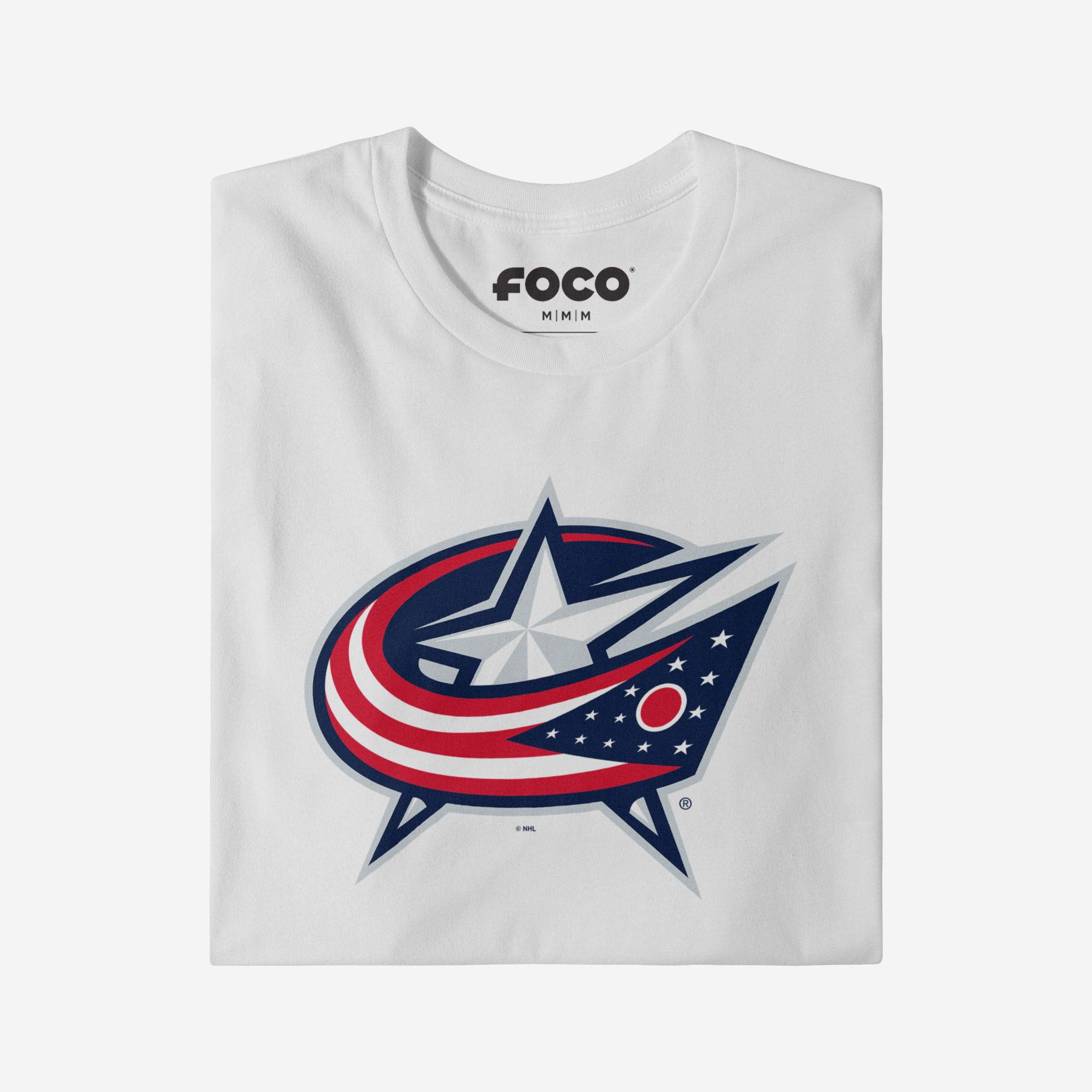 Columbus Blue Jackets Primary Logo T-Shirt - Image 18