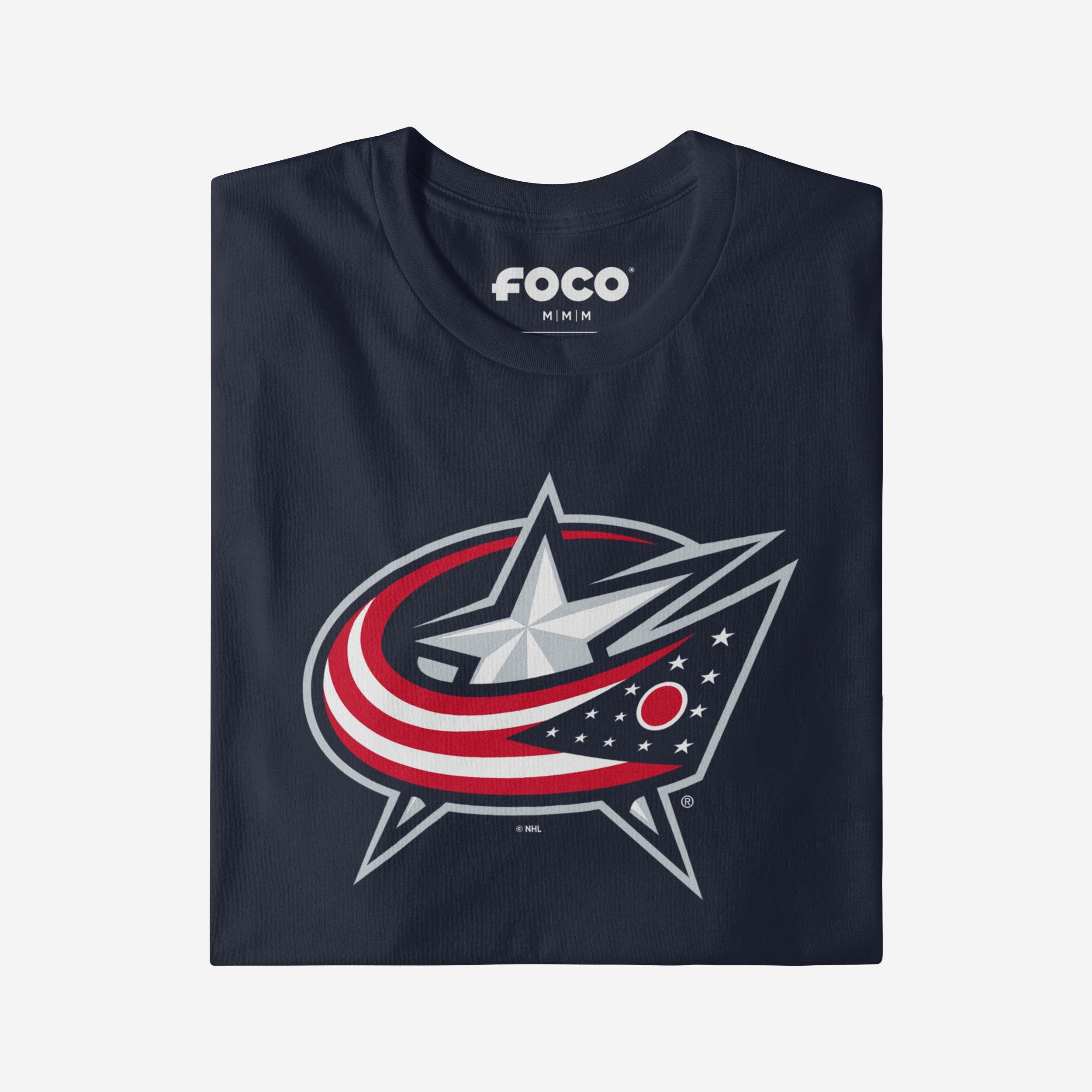 Columbus Blue Jackets Primary Logo T-Shirt - Image 3
