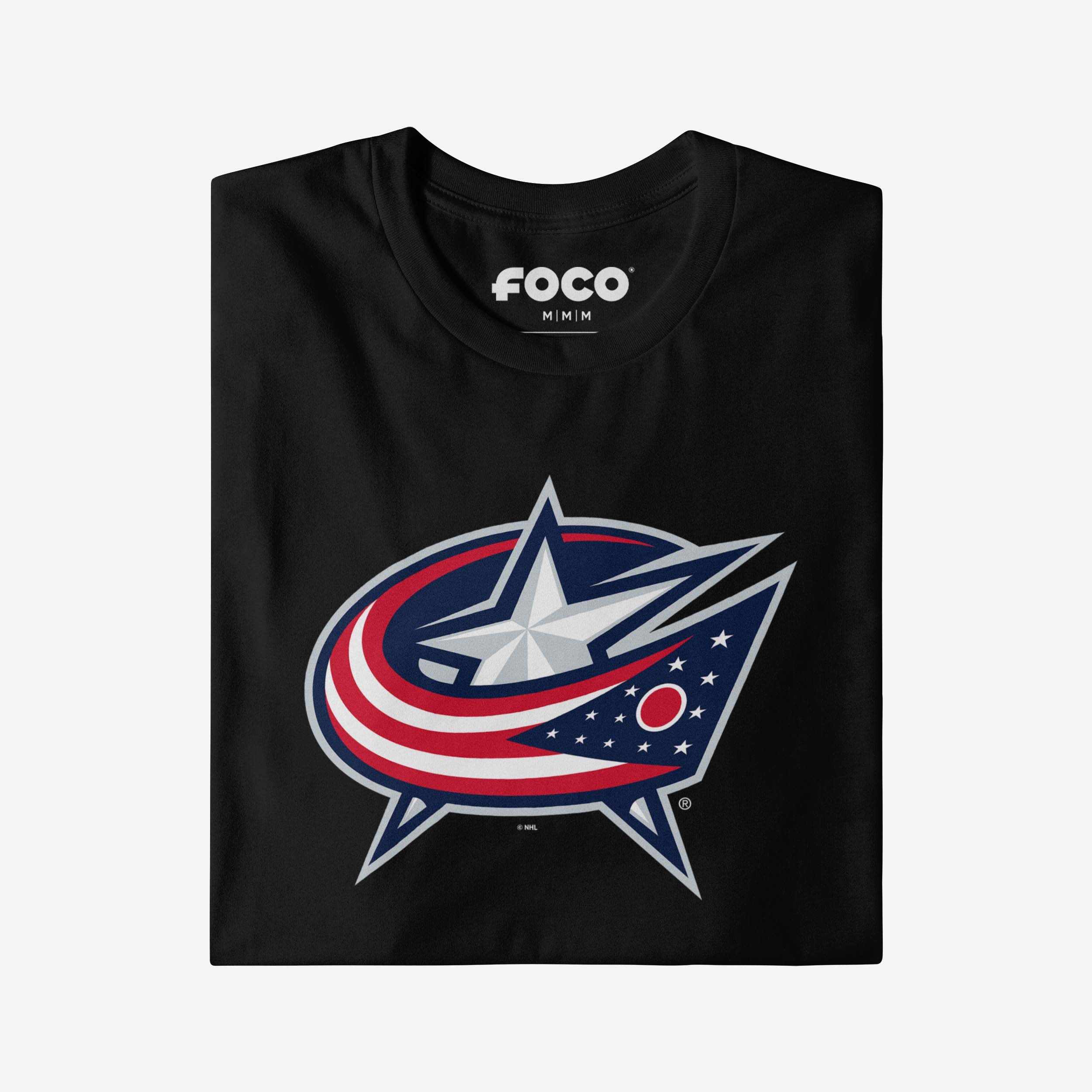 Columbus Blue Jackets Primary Logo T-Shirt - Image 9