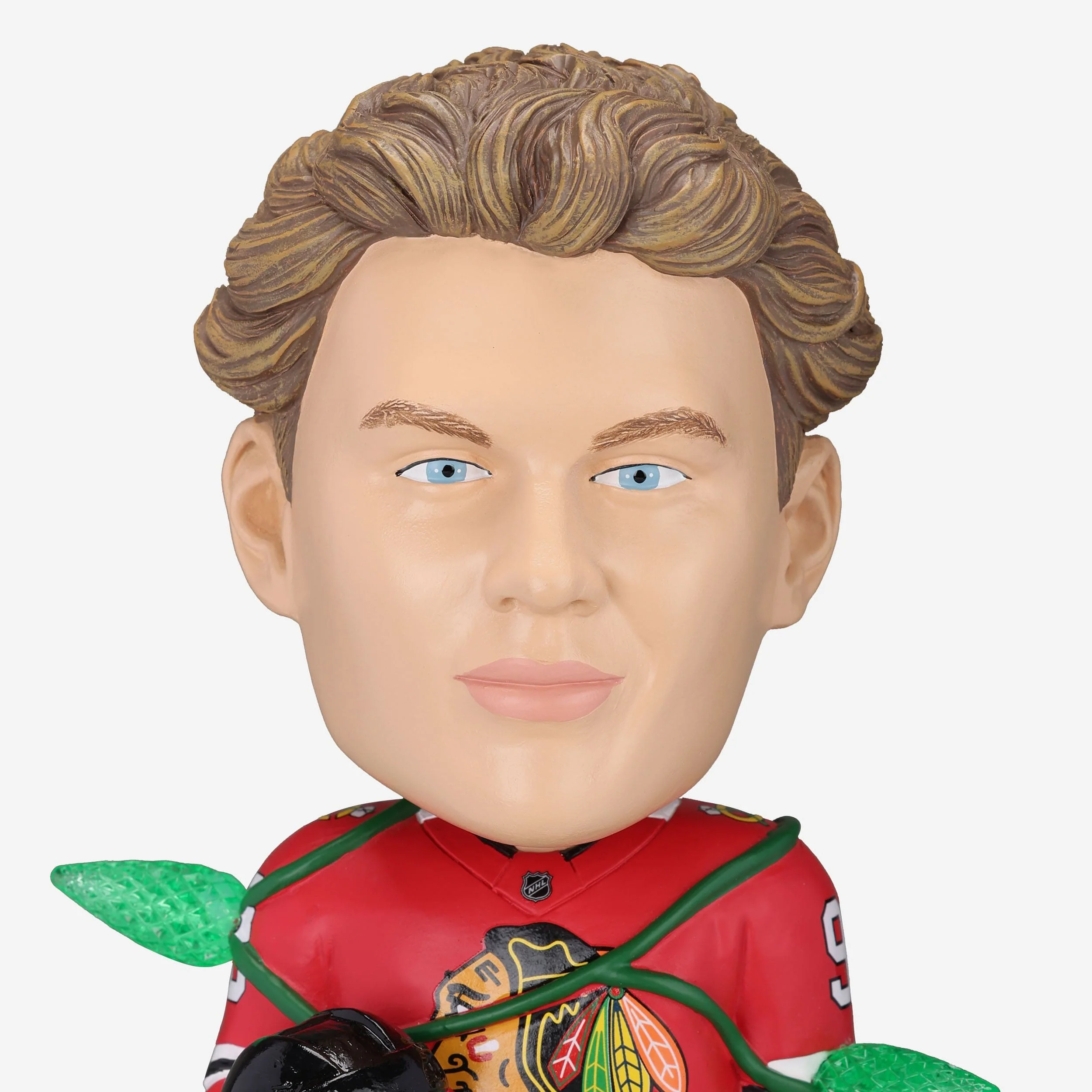 Connor Bedard Chicago Blackhawks Holiday Lights Bobblehead - Image 3