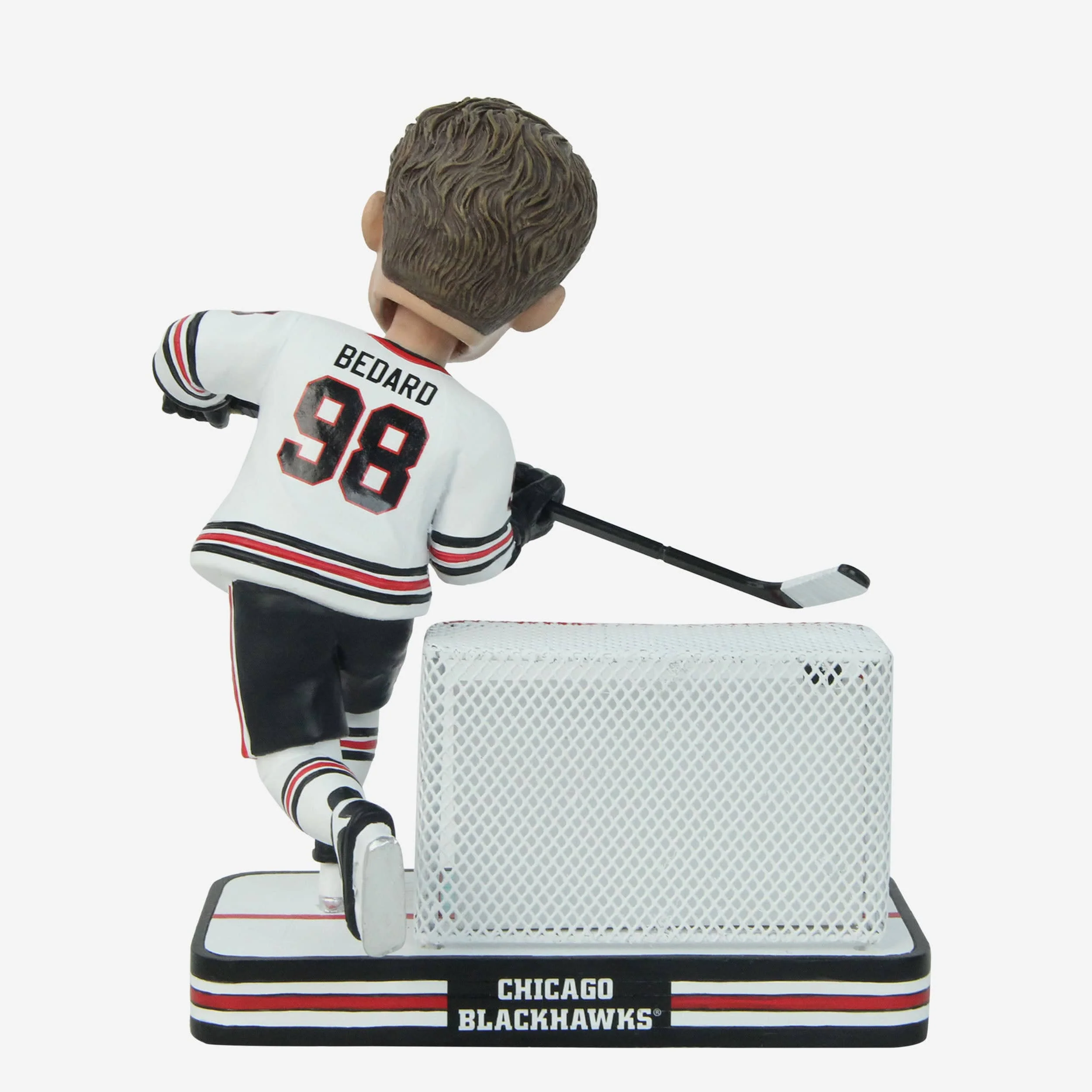 Connor Bedard Chicago Blackhawks Michigan Goal Bobblehead - Image 5