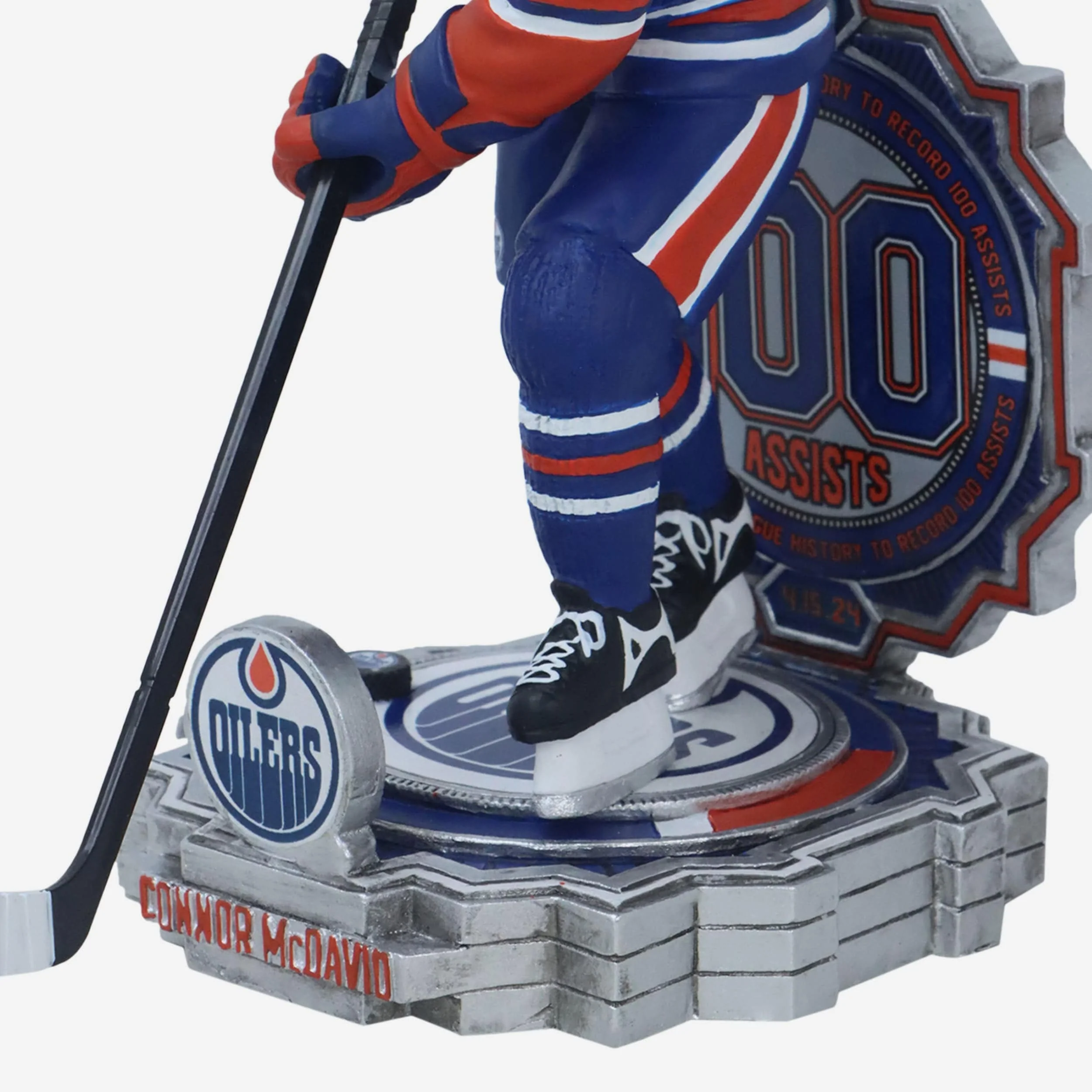 Connor McDavid Edmonton Oilers 100 Assists Bobblehead - Image 3