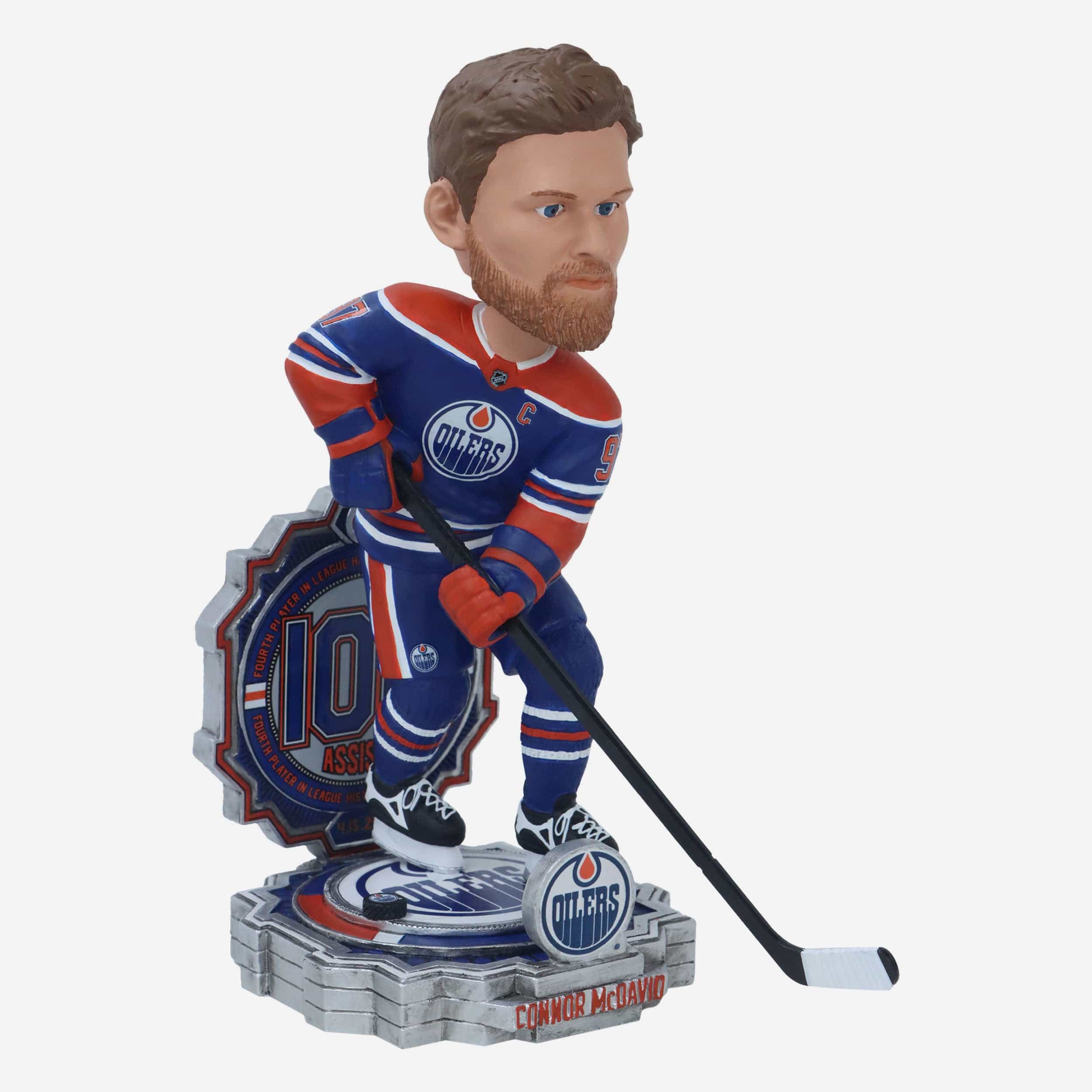 Connor McDavid Edmonton Oilers 100 Assists Bobblehead - Image 4