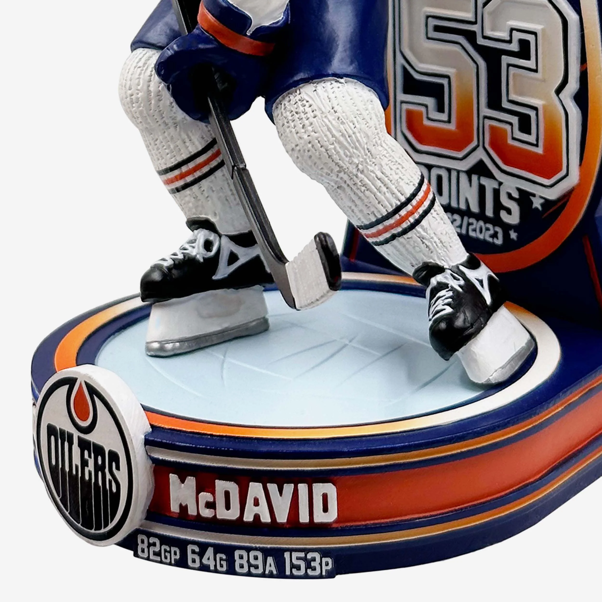 Connor McDavid Edmonton Oilers 60 Goals & 150 Points Bobblehead - Image 3