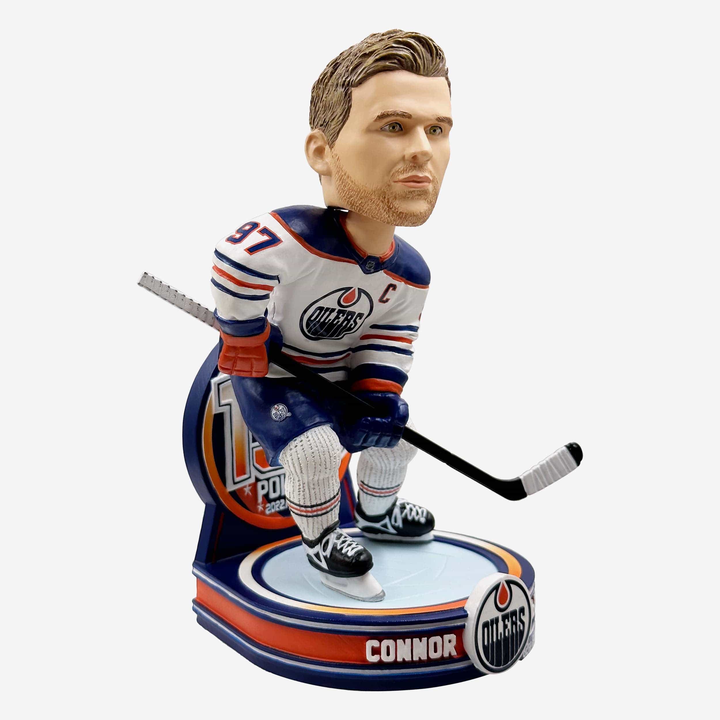 Connor McDavid Edmonton Oilers 60 Goals & 150 Points Bobblehead - Image 4