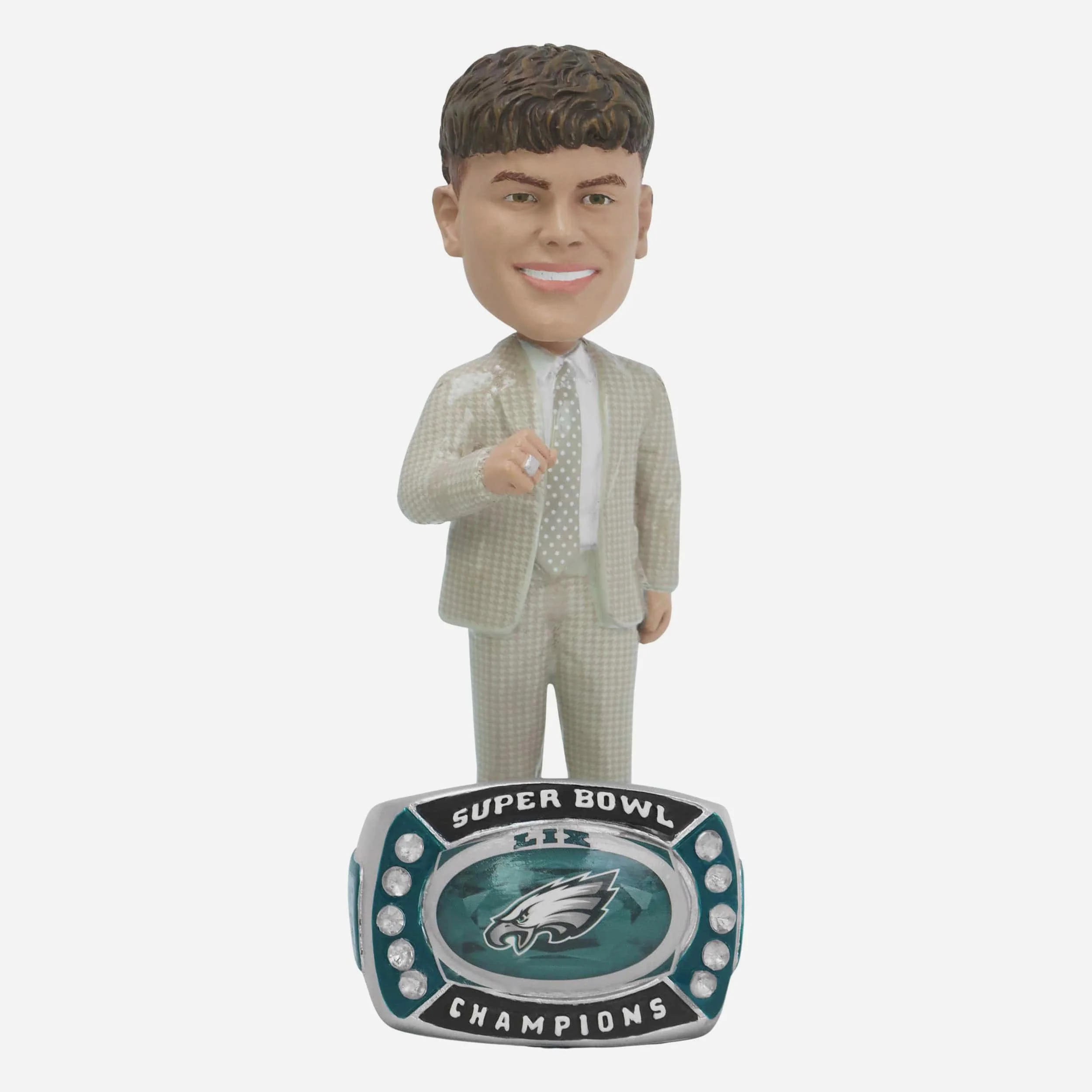 Cooper DeJean Philadelphia Eagles Ring Ceremony Ring Base Bobblehead
