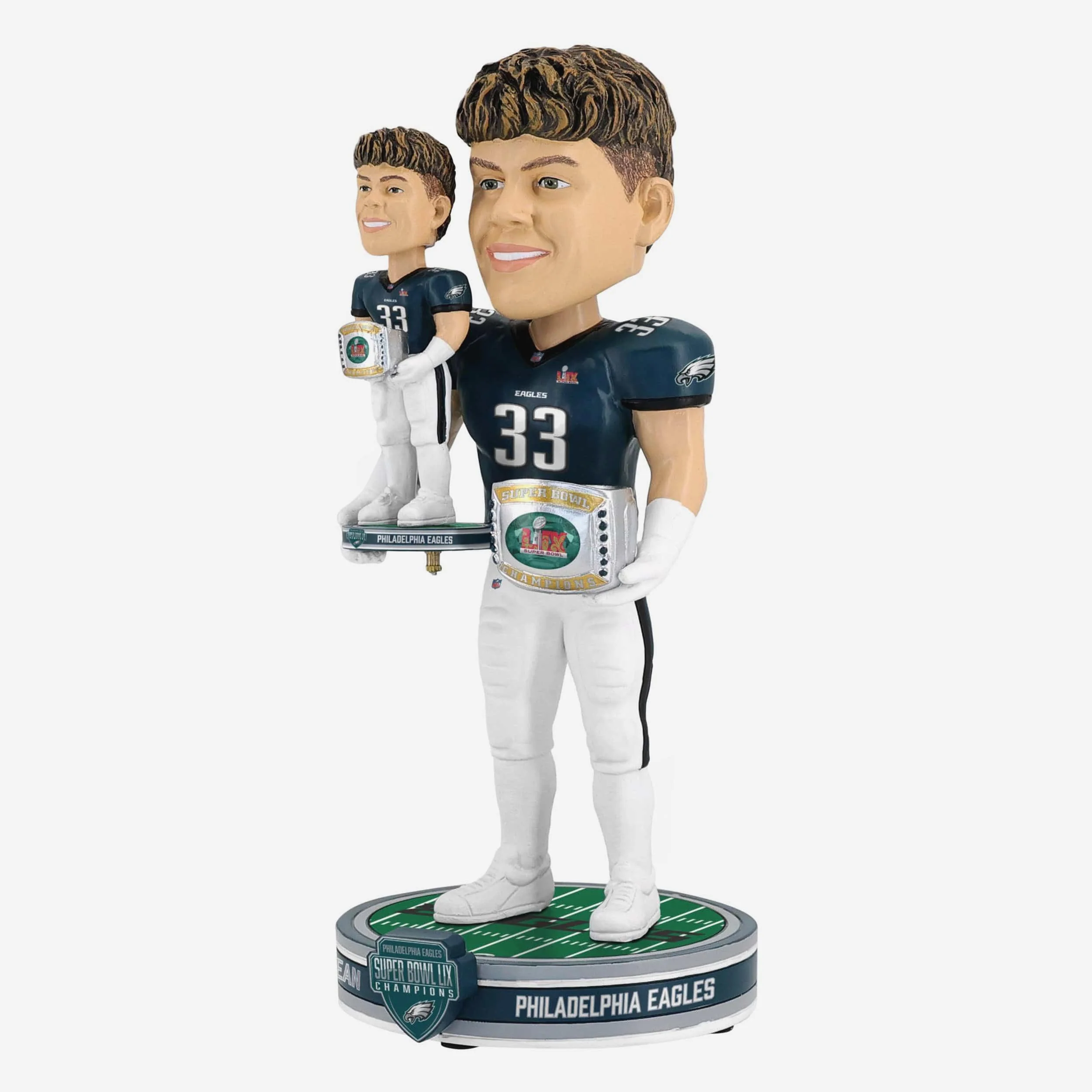 Cooper DeJean Philadelphia Eagles Super Bowl LIX Champions Bobble Dubblz Bobblehead - Image 6