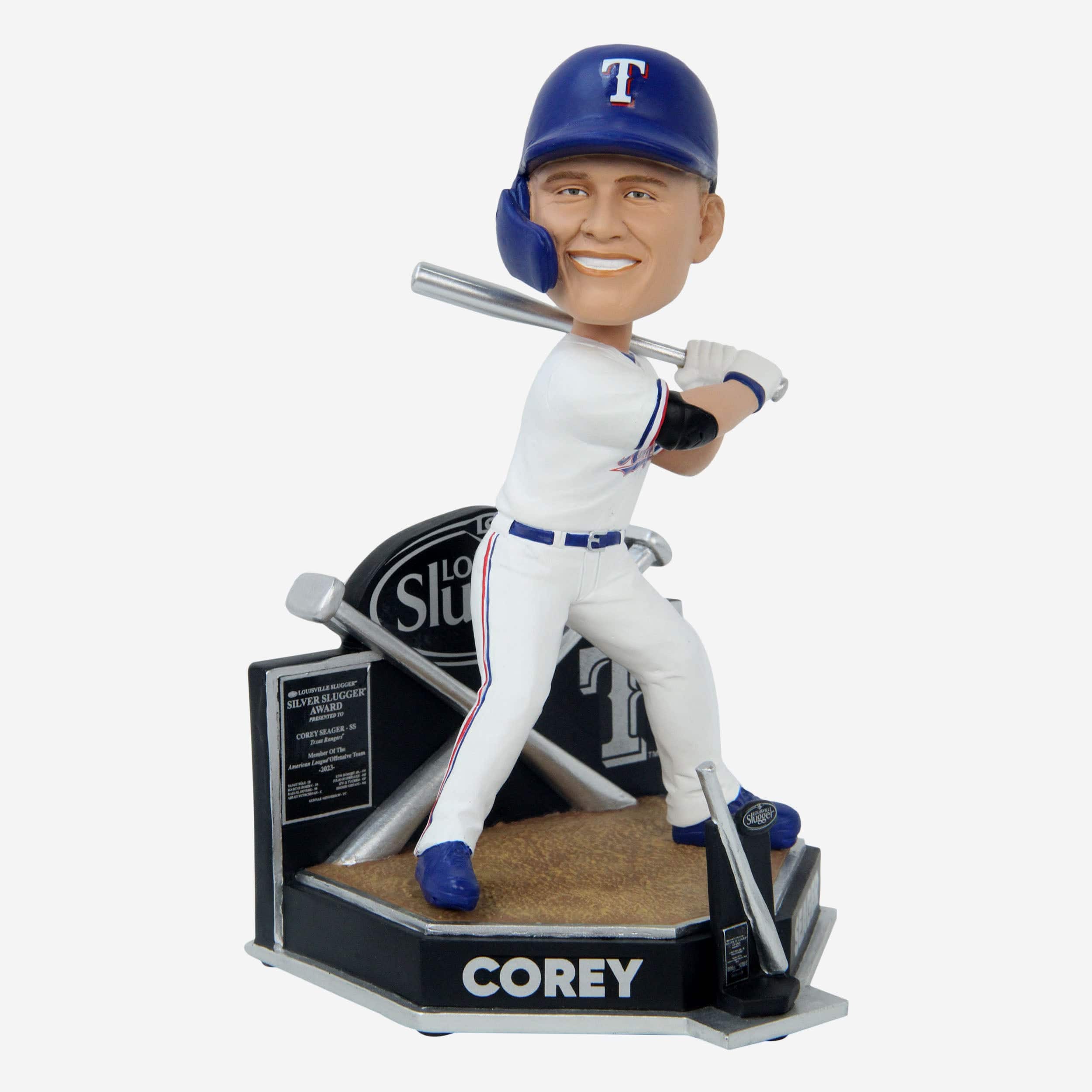 Corey Seager Texas Rangers 2023 Silver Slugger Bobblehead - Image 4