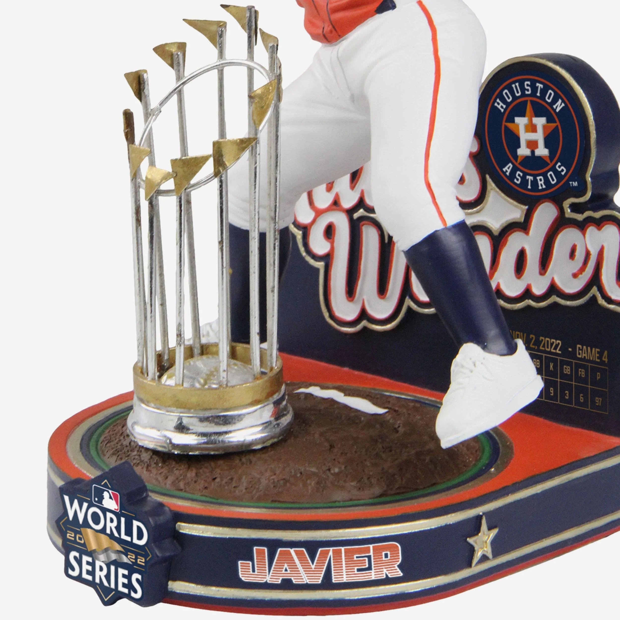 Cristian Javier Houston Astros 2022 World Series Champions Moment Bobblehead - Image 3