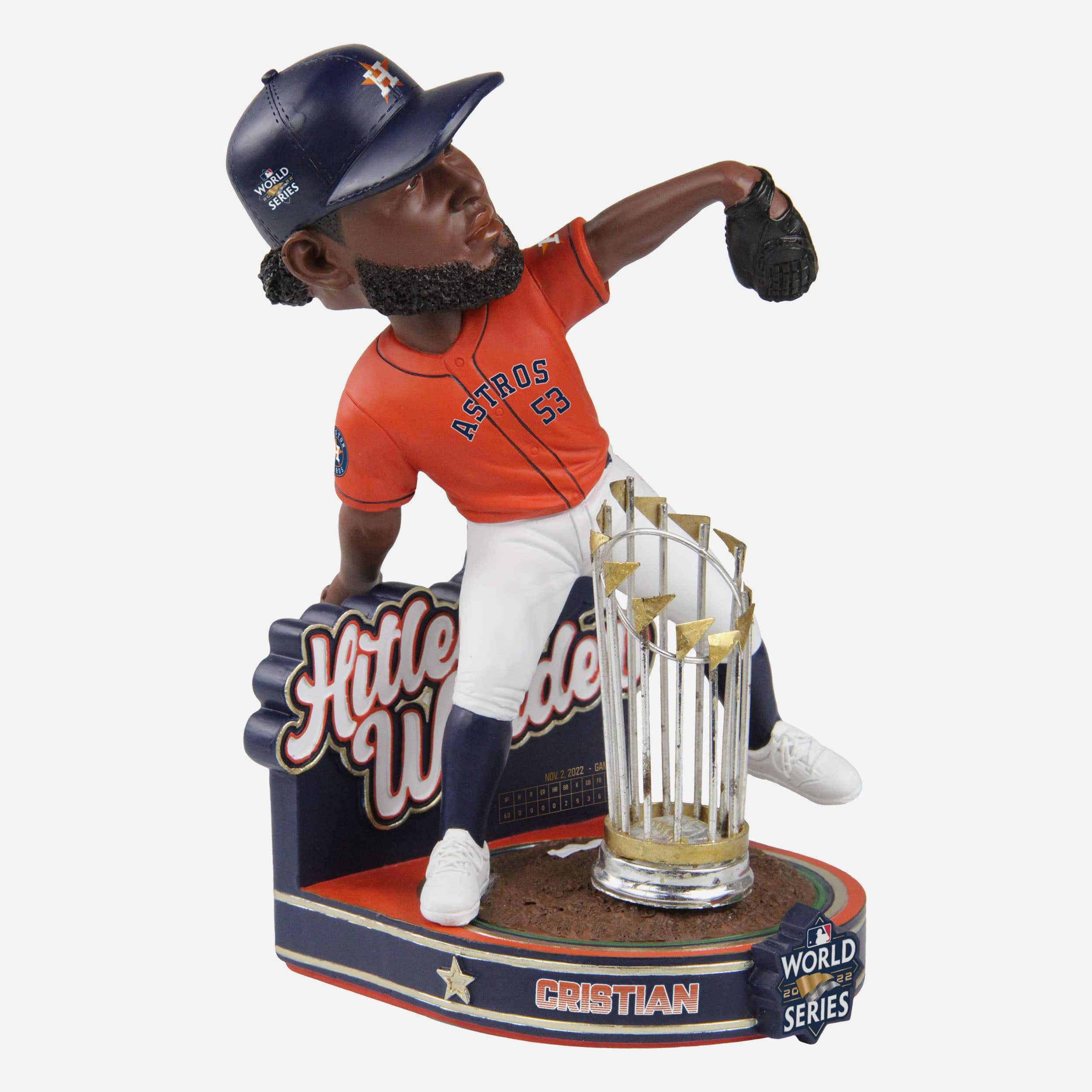 Cristian Javier Houston Astros 2022 World Series Champions Moment Bobblehead - Image 4