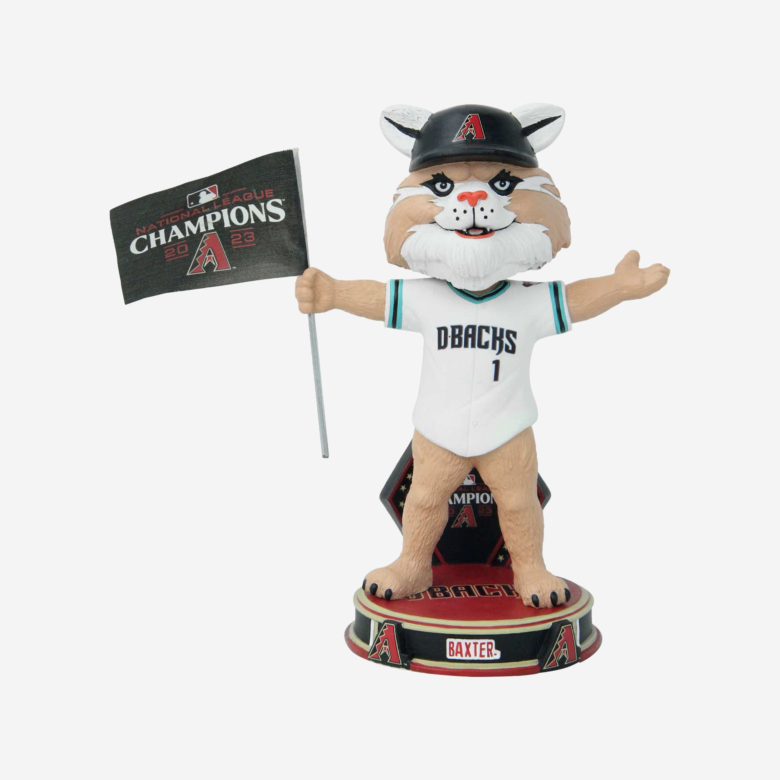 D Baxter the Bobcat Arizona Diamondbacks 2023 NLCS Champion Mascot Bobblehead