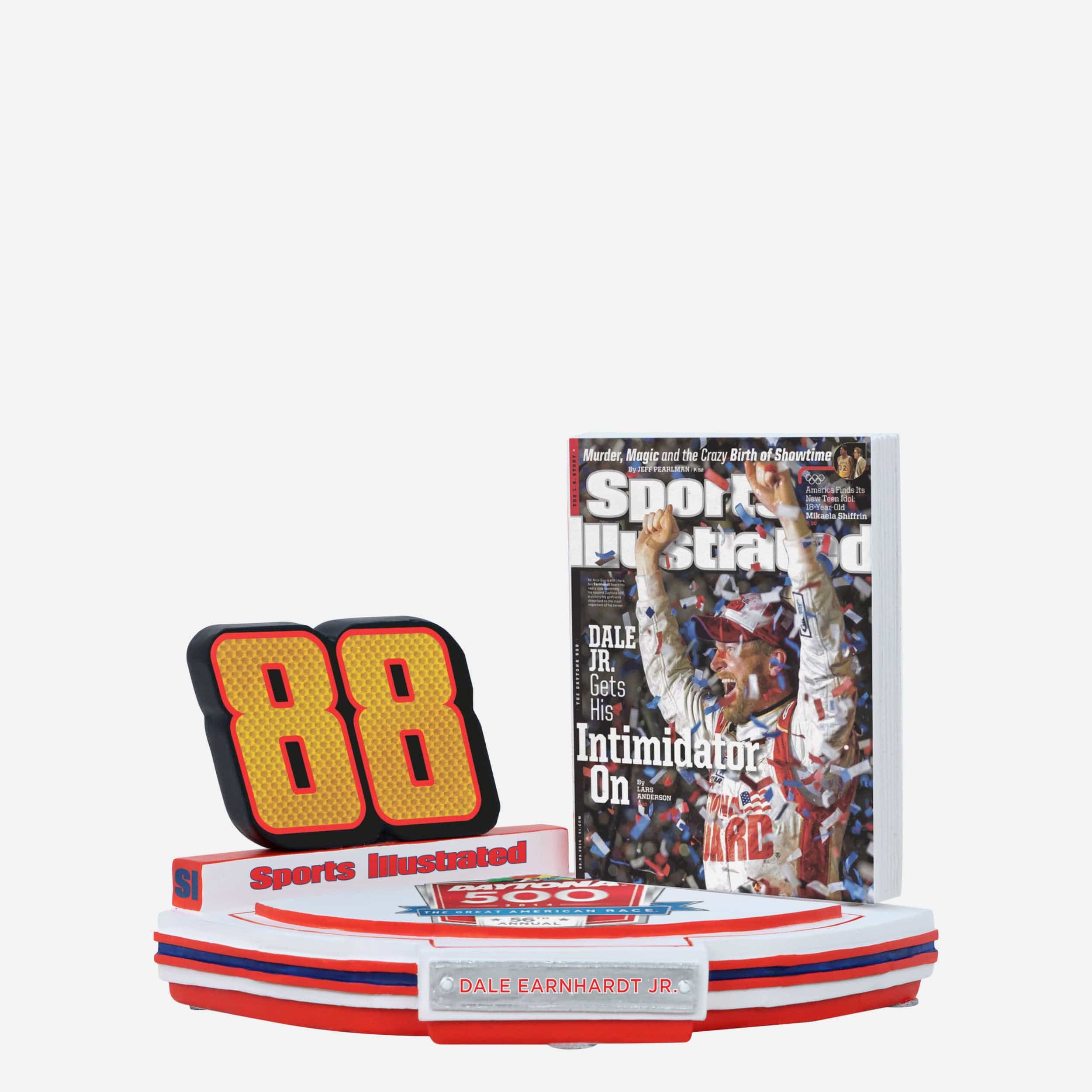 Dale Earnhardt Jr NASCAR Gets His Intimidator On Sports Illustrated Cover Bobblehead - Image 4