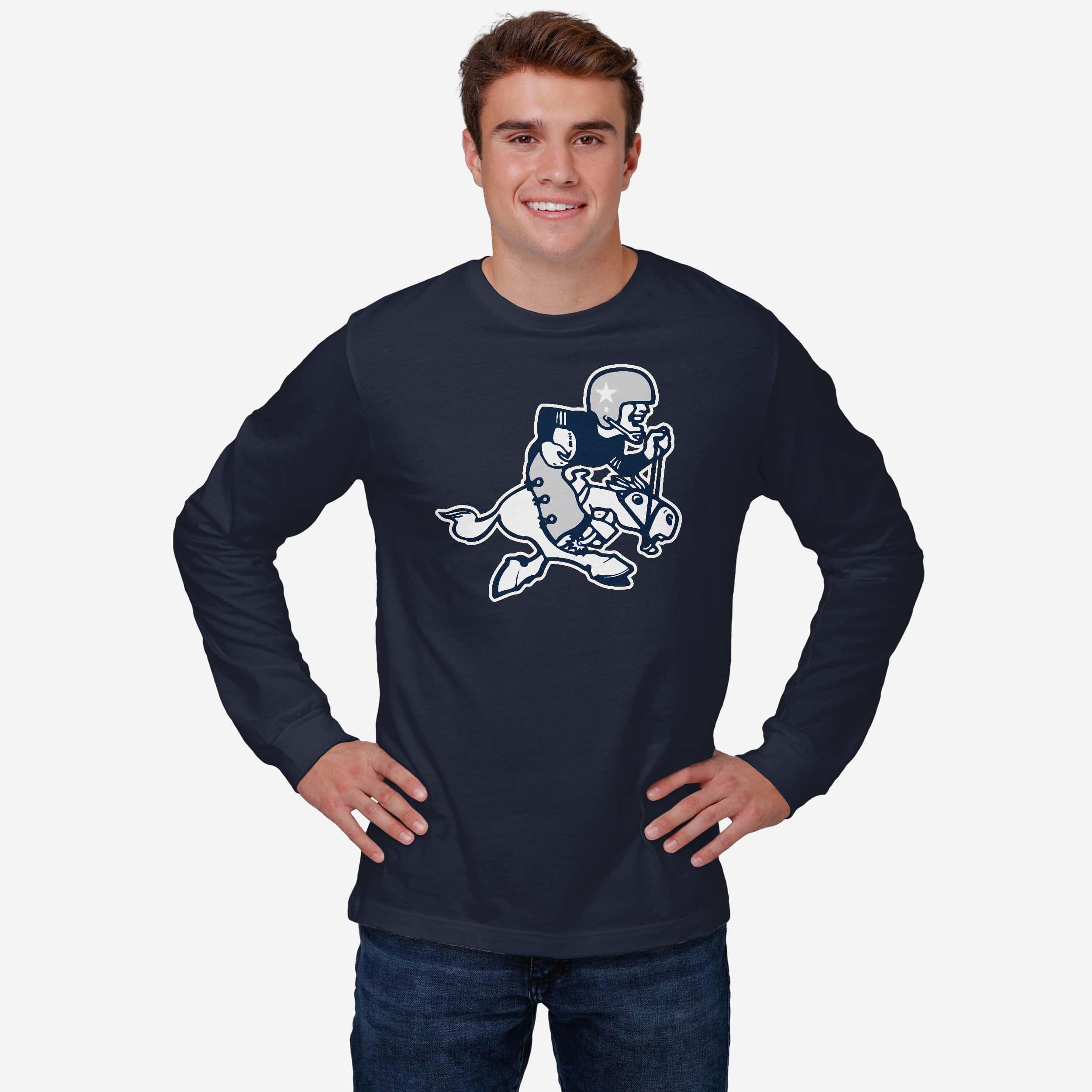 Dallas Cowboys 1966 Retro Logo Long Sleeve T-Shirt - Image 2