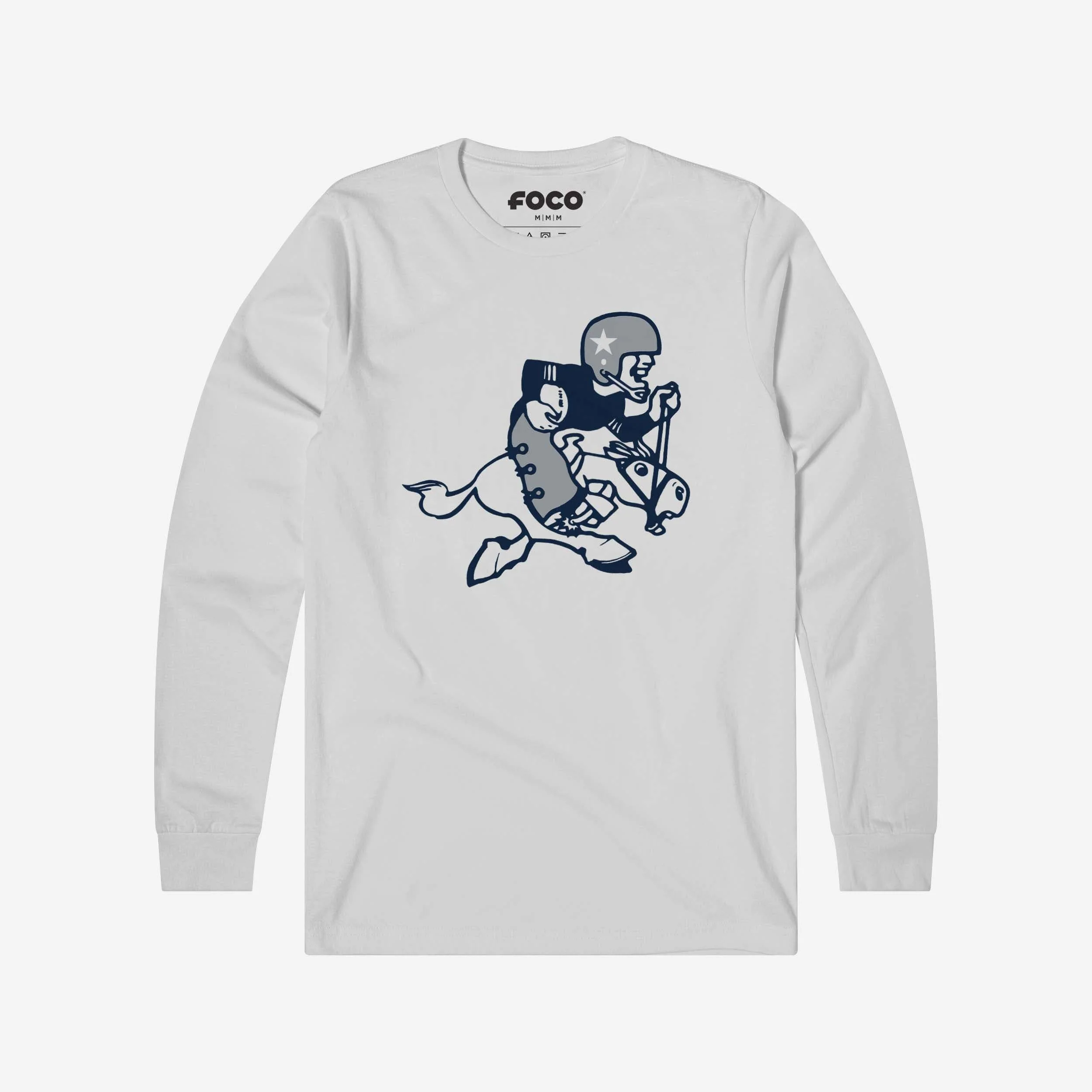 Dallas Cowboys 1966 Retro Logo Long Sleeve T-Shirt - Image 5