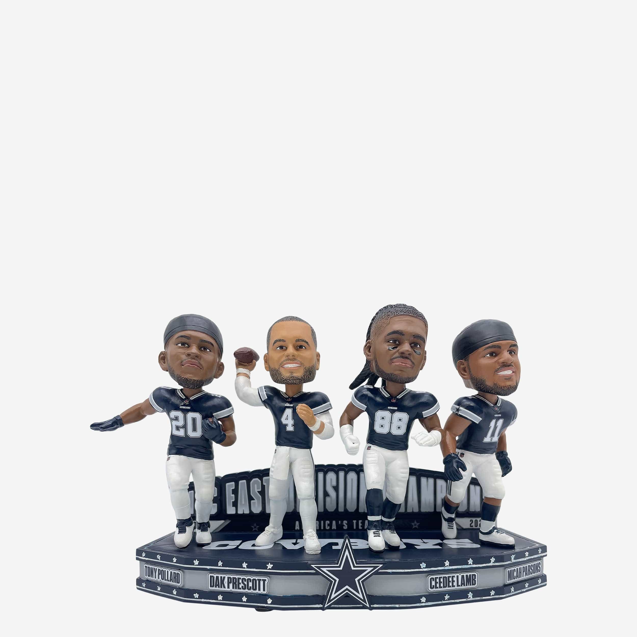 Dallas Cowboys 2023 NFC East Division Champions Mini Bobblehead Scene