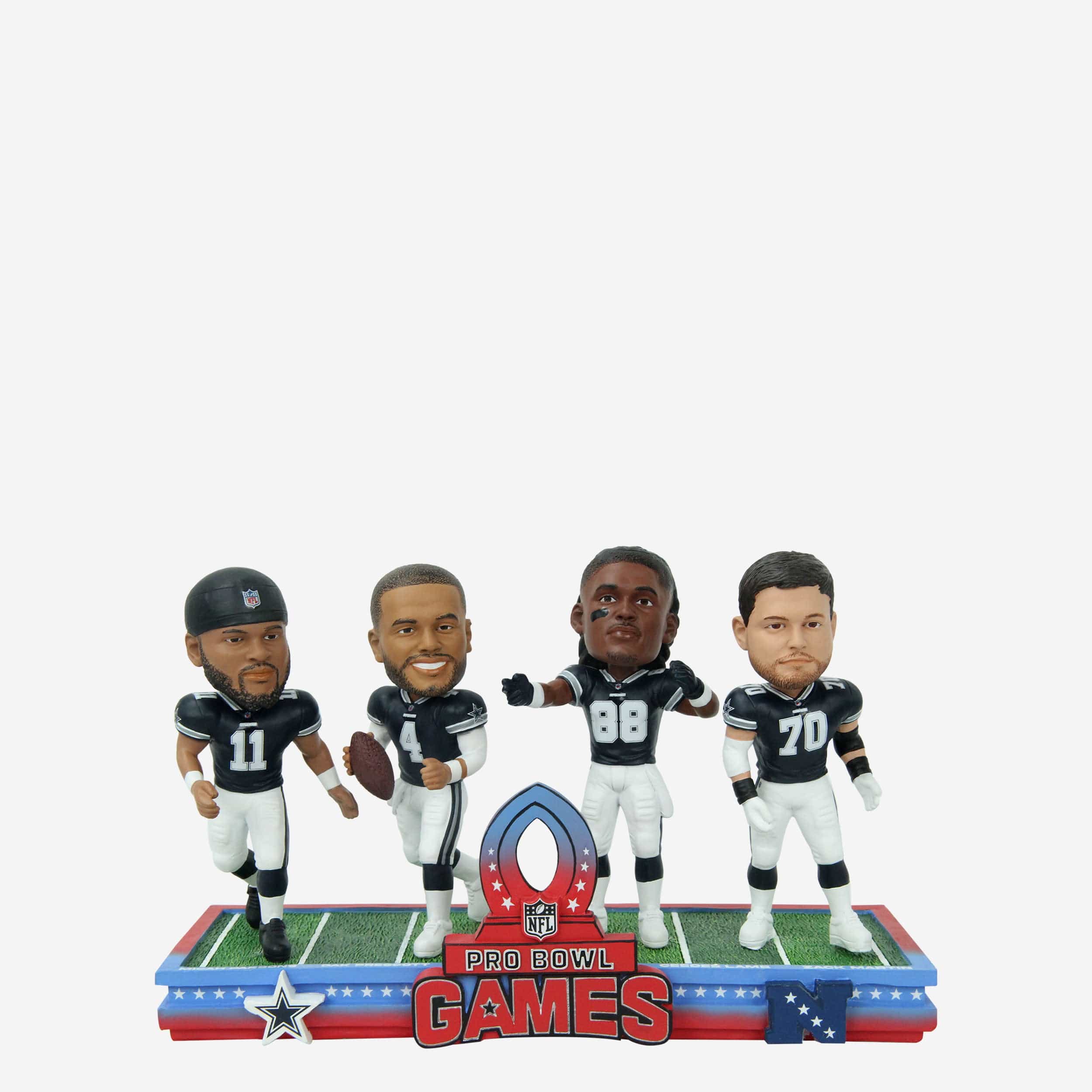 Dallas Cowboys 2024 Pro Bowl Games Mini Bobblehead Scene