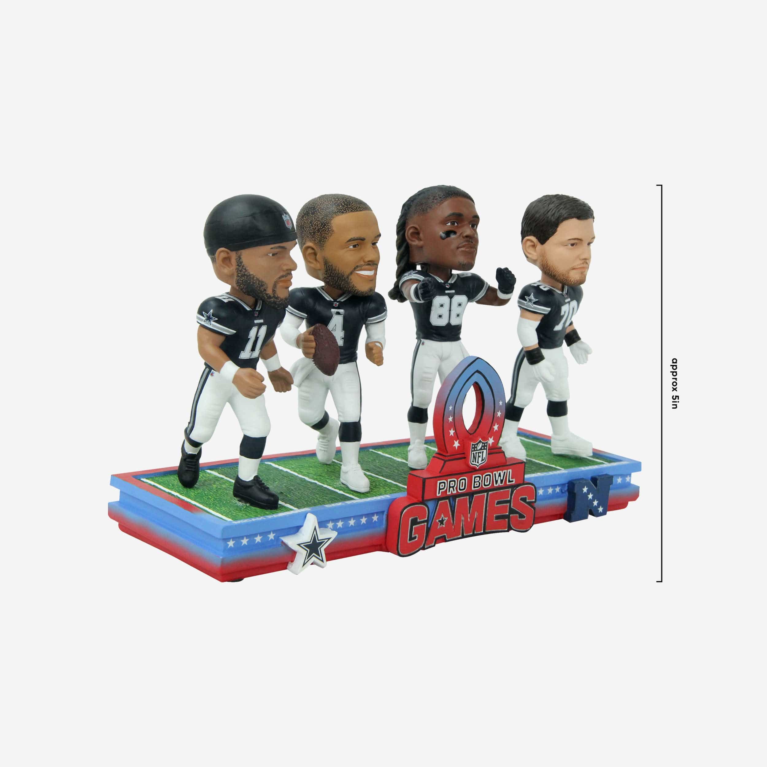 Dallas Cowboys 2024 Pro Bowl Games Mini Bobblehead Scene - Image 2
